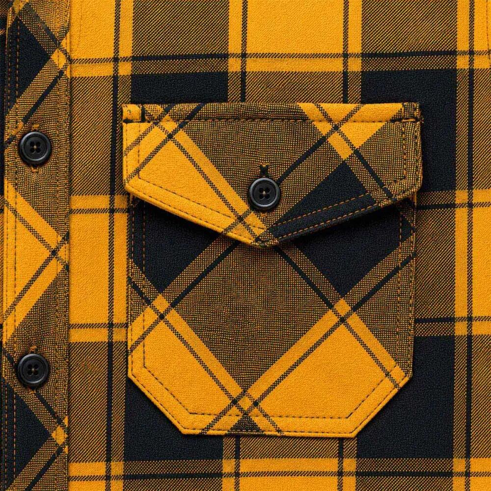 Chemise à carreaux Brandit® - Jaune et noire - Homme 4/5