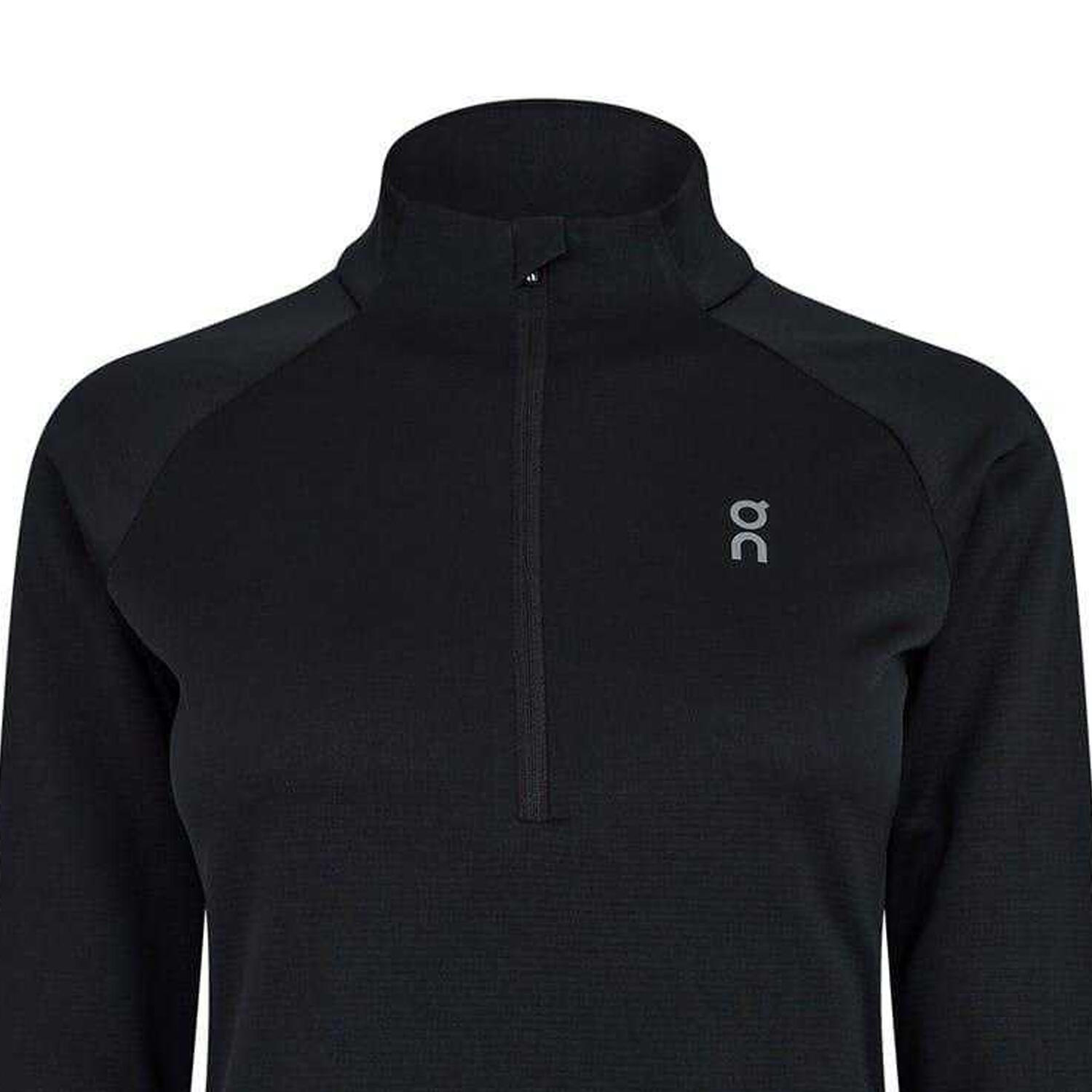 Top Mezza Cerniera Manica Lunga Donna On Running Climate Nero 3/3