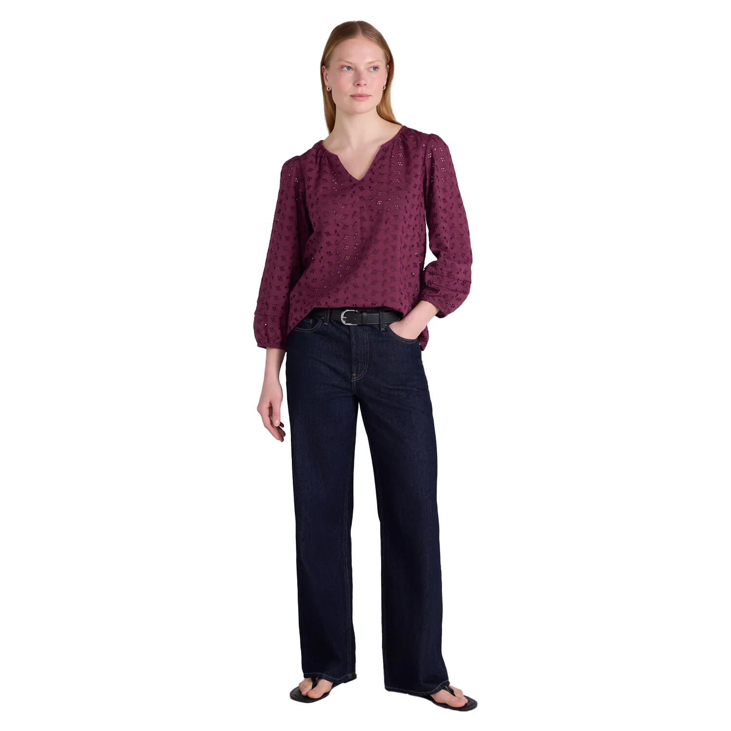 Camicia Casual Ricami Leggera Manica A 3/4 Donna Mountain Warehouse Viola 4/4