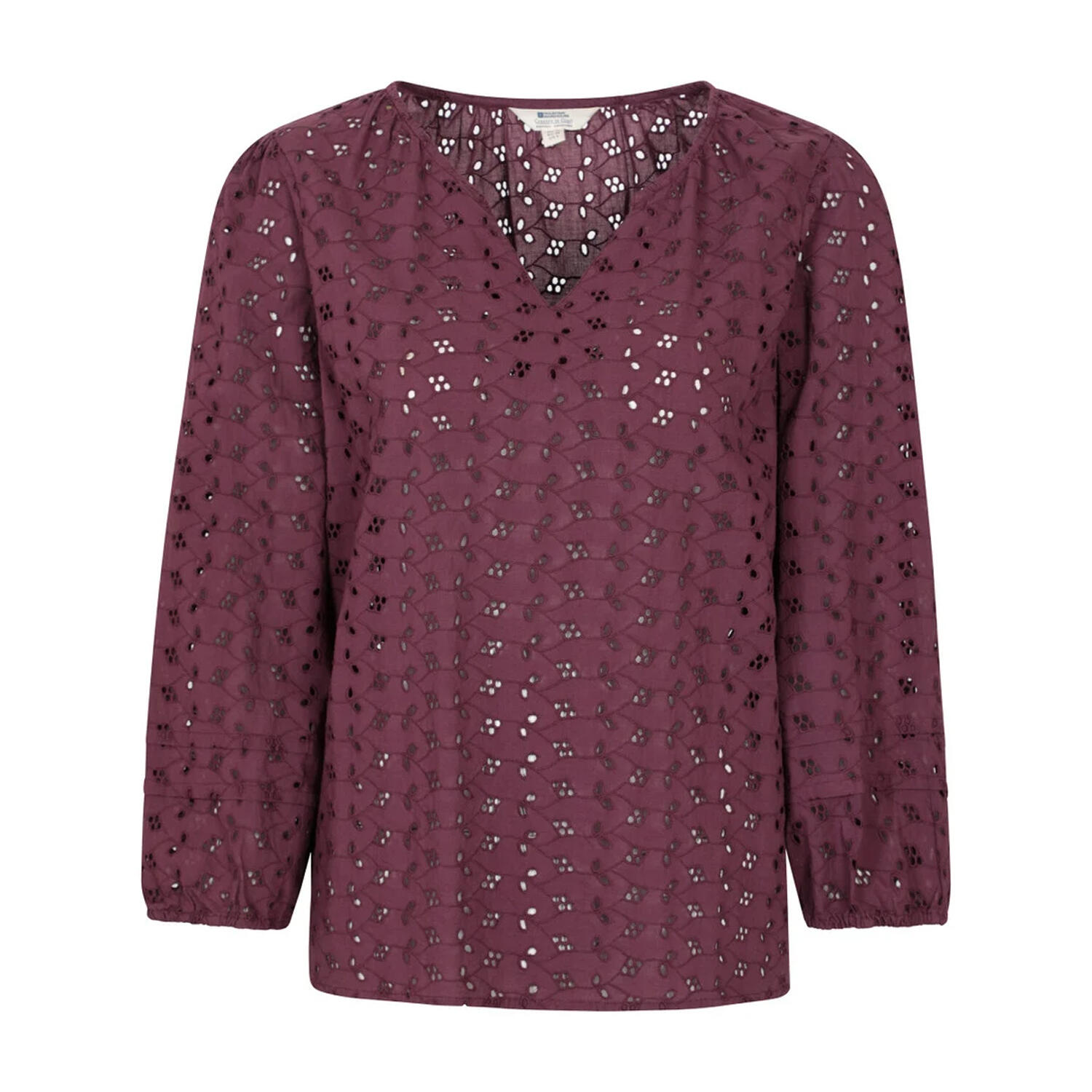 Camicia Casual Ricami Leggera Manica A 3/4 Donna Mountain Warehouse Viola 2/4