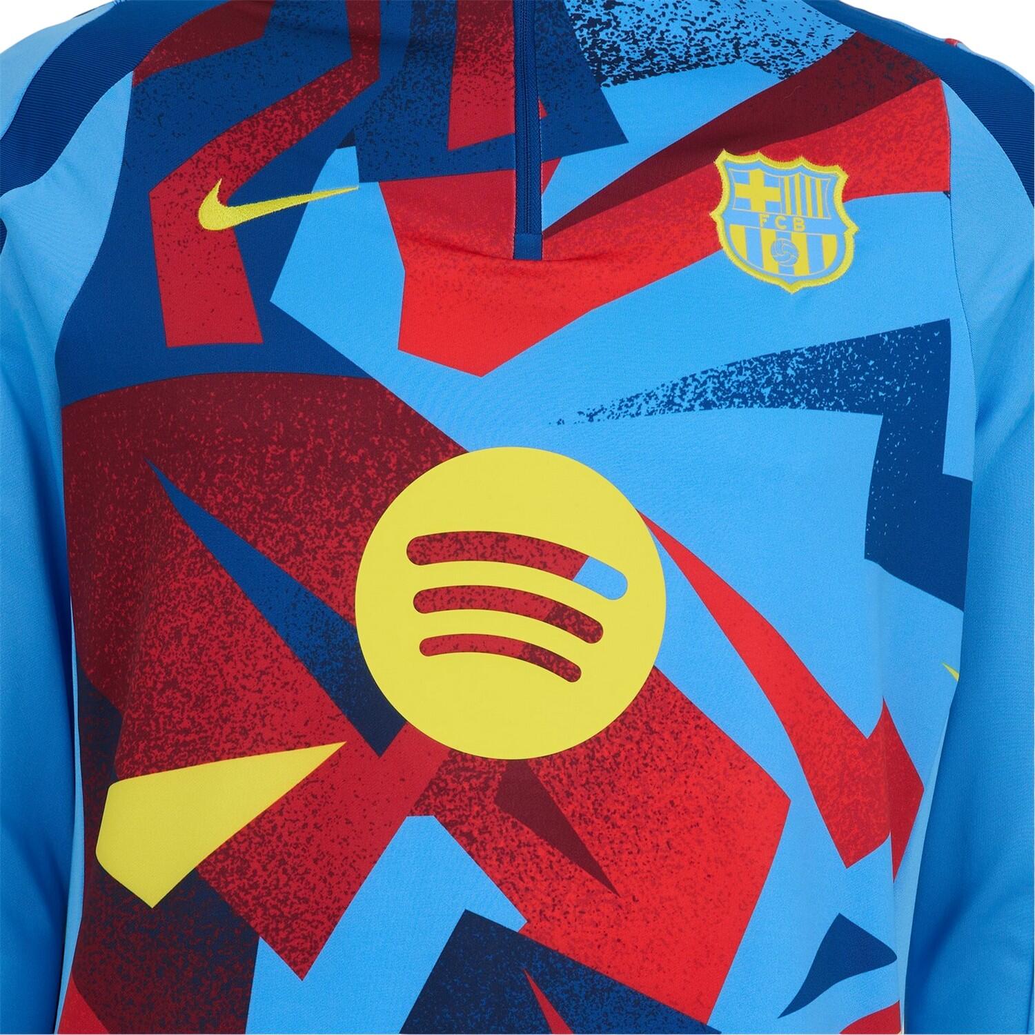 Sweat Motif/style Nike PREMATCH Homme (Bleu / Jaune) 3/3
