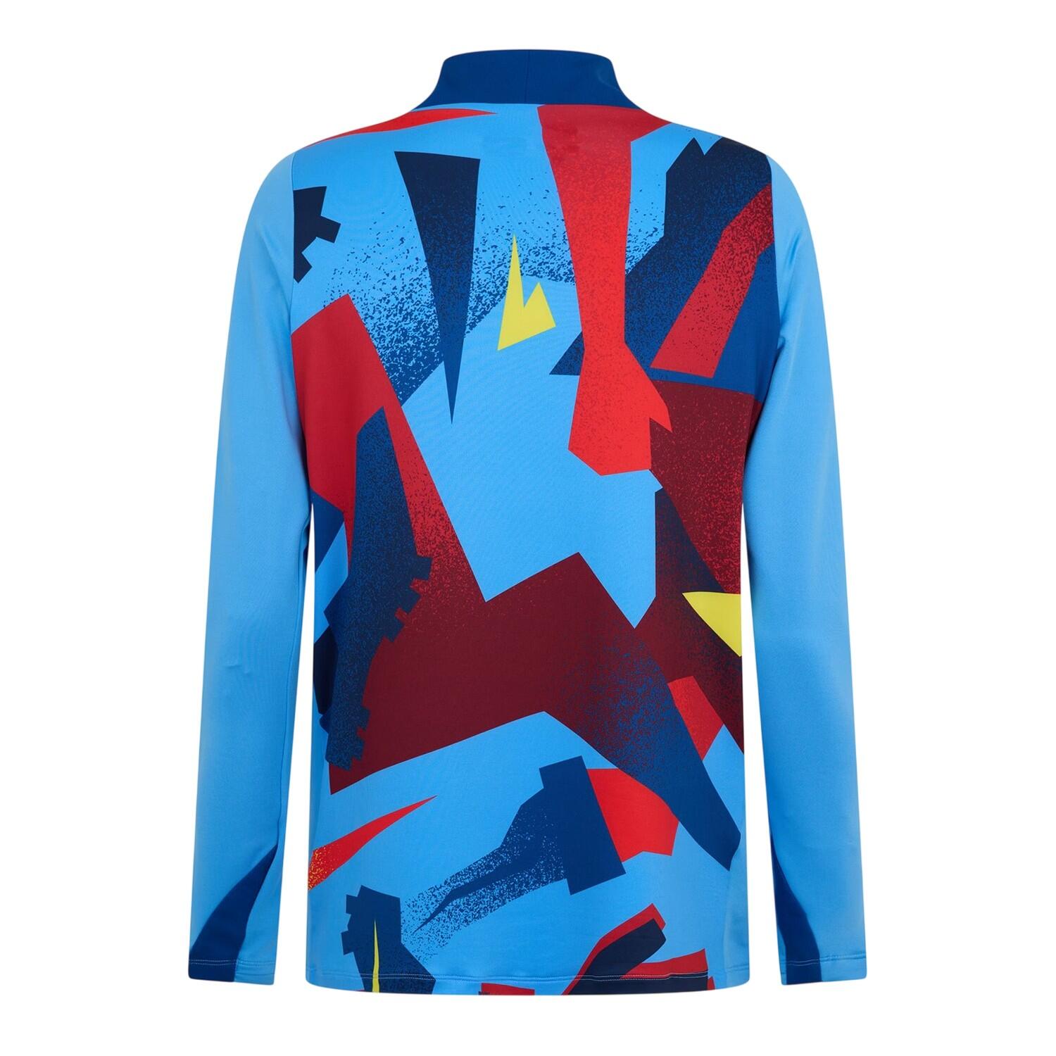 Sweat Motif/style Nike PREMATCH Homme (Bleu / Jaune) 2/3