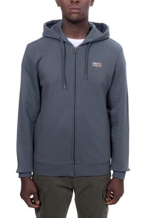 Sweat zippé homme - Buri - Vert sauge