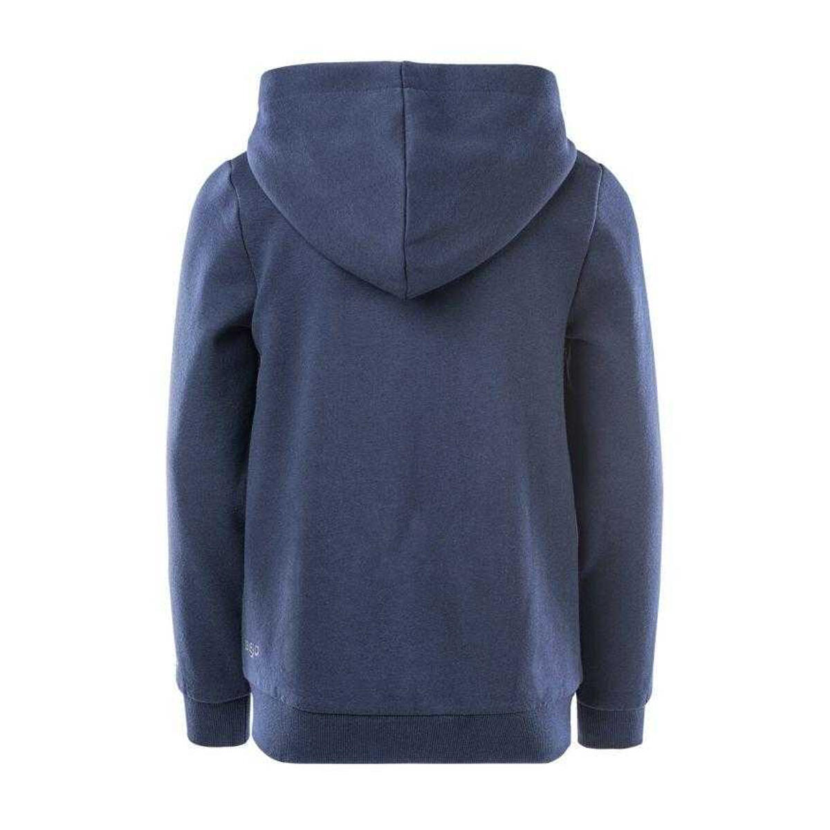 Casaco com capuz com fecho de correr Ashira para rapariga (Azul Marinho) 2/4