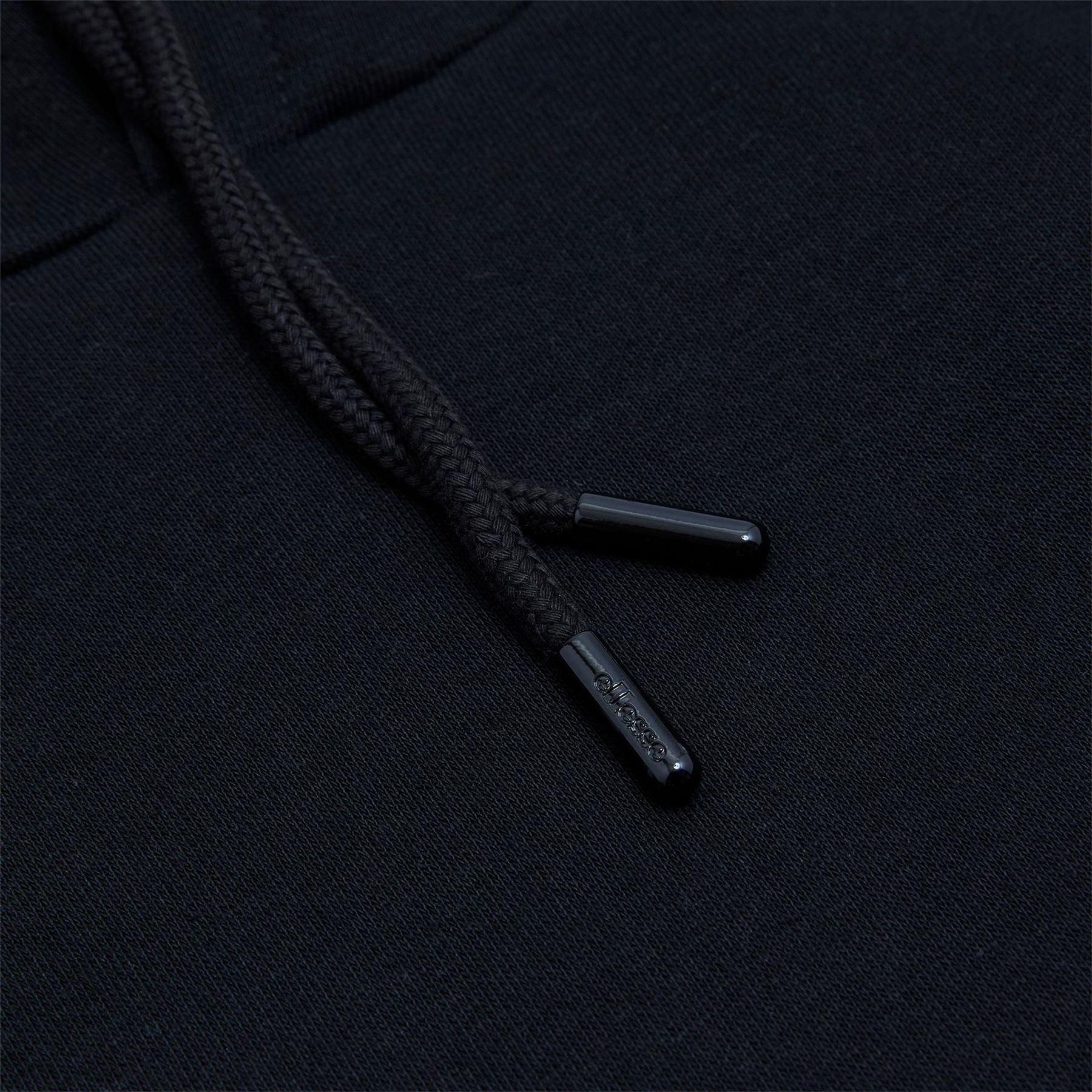 Mens LongSleeved Pullover Hoodie (Black) 3/4