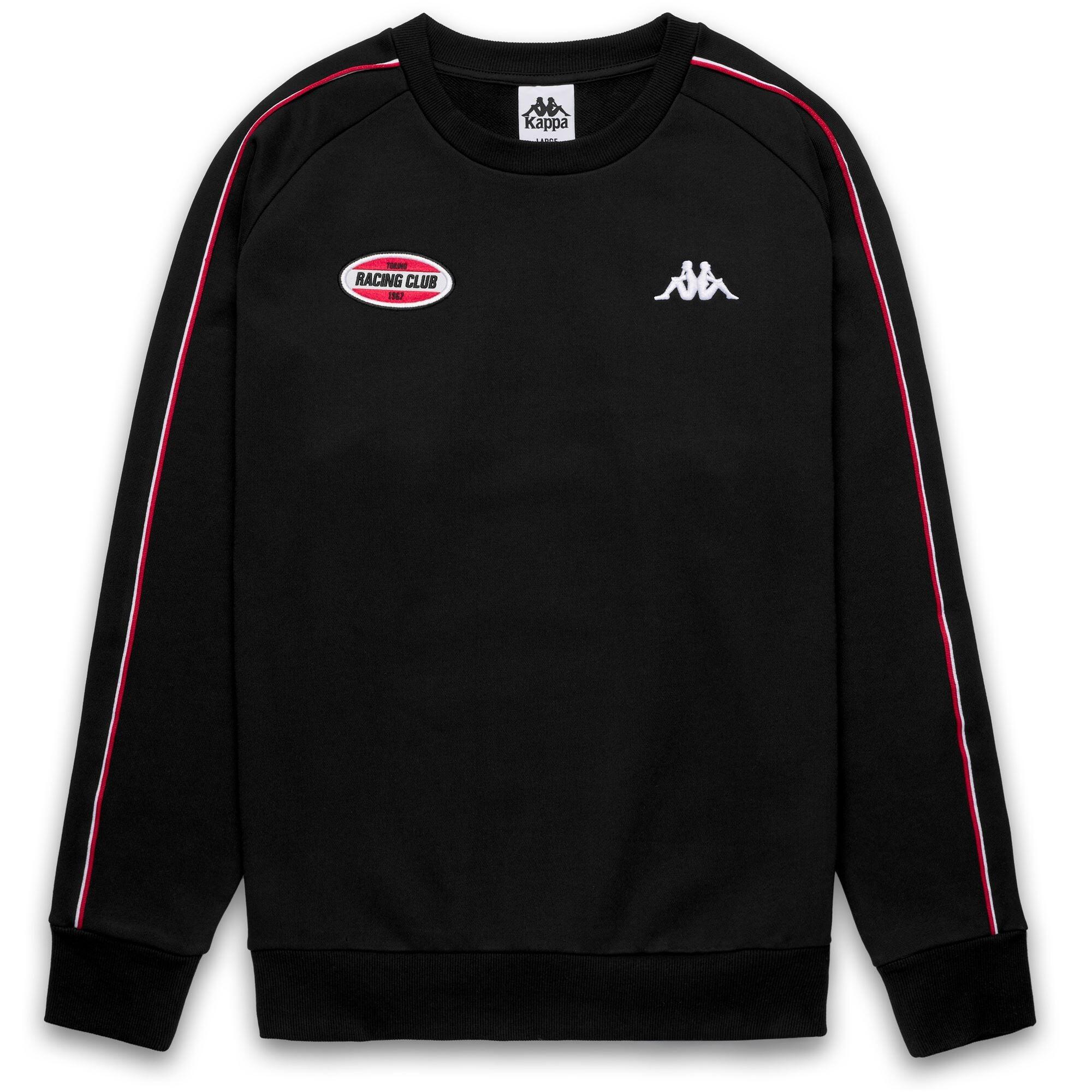 Sweat-shirt à capuche pour homme noir pour streetwear sportif 1/2