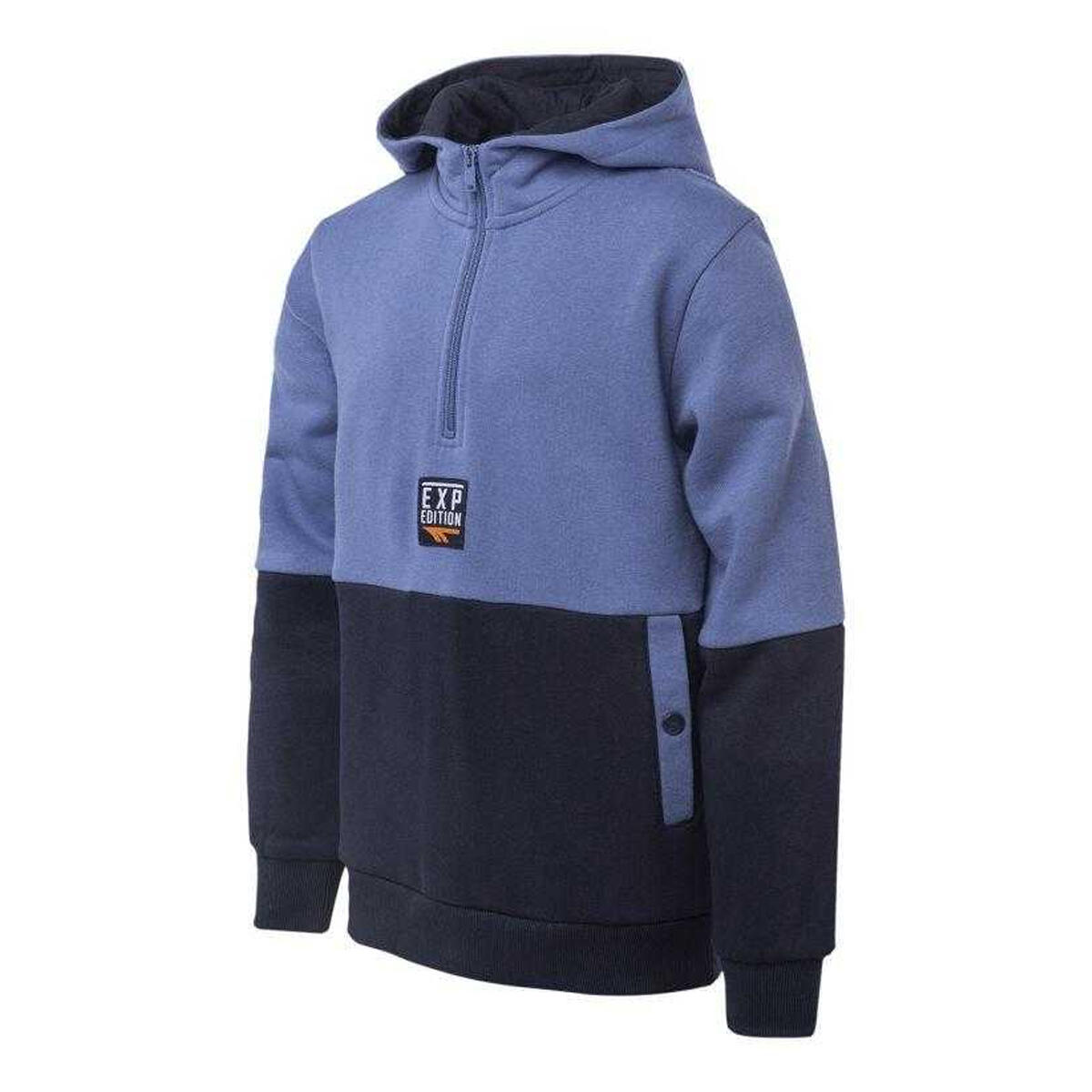 Kinder/Kids Expen Rugbedrukking Hoodie (Zwart/Navy Blue) 3/3