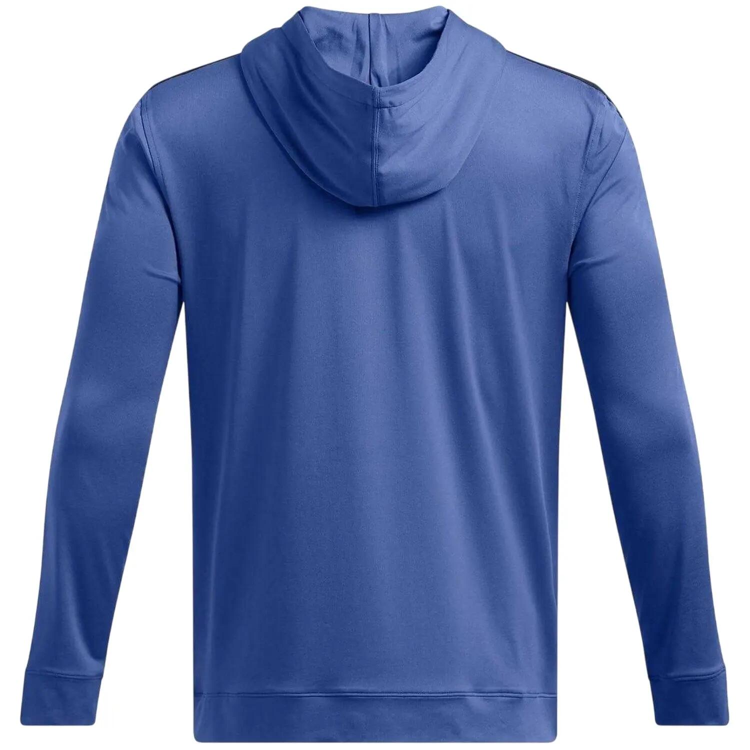 Mens Regular Hoodie (Blue) 3/4