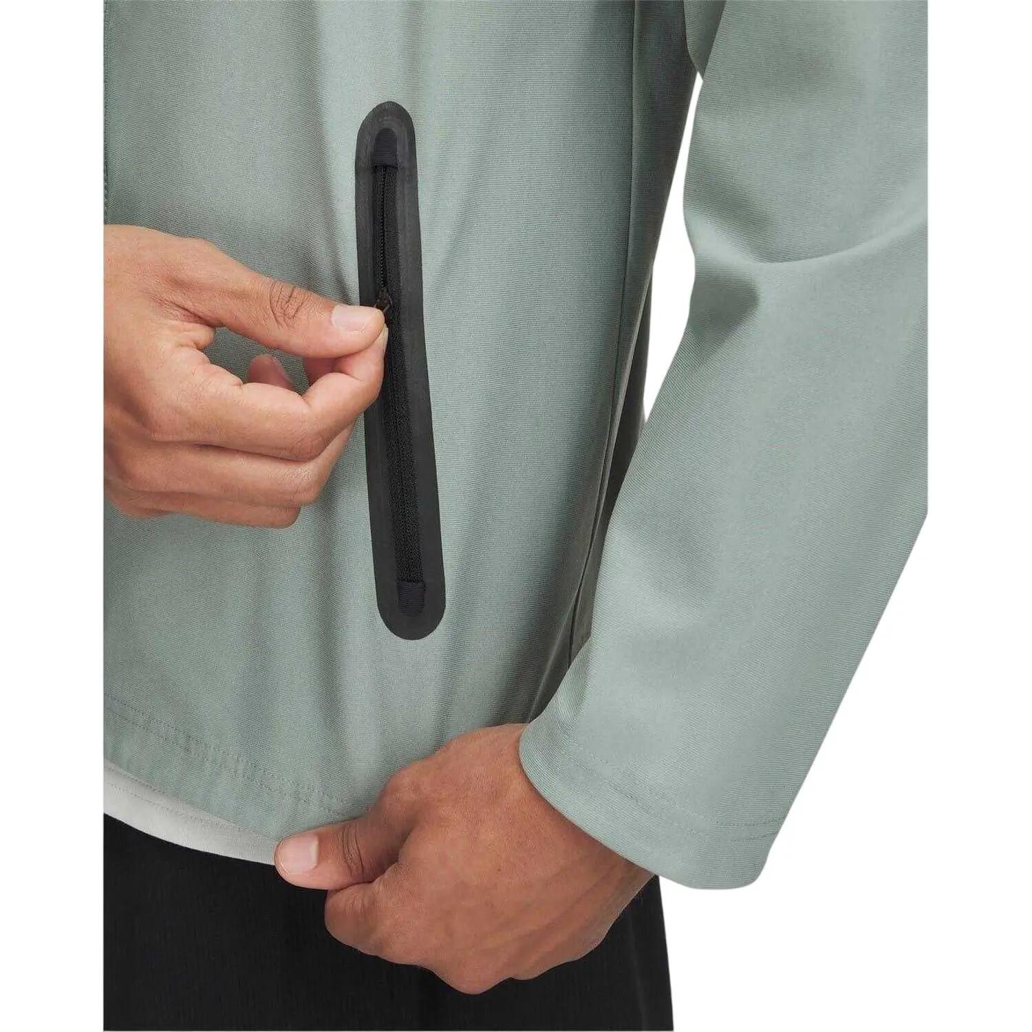 Mens Full Zip Hoodie (Green) 3/3