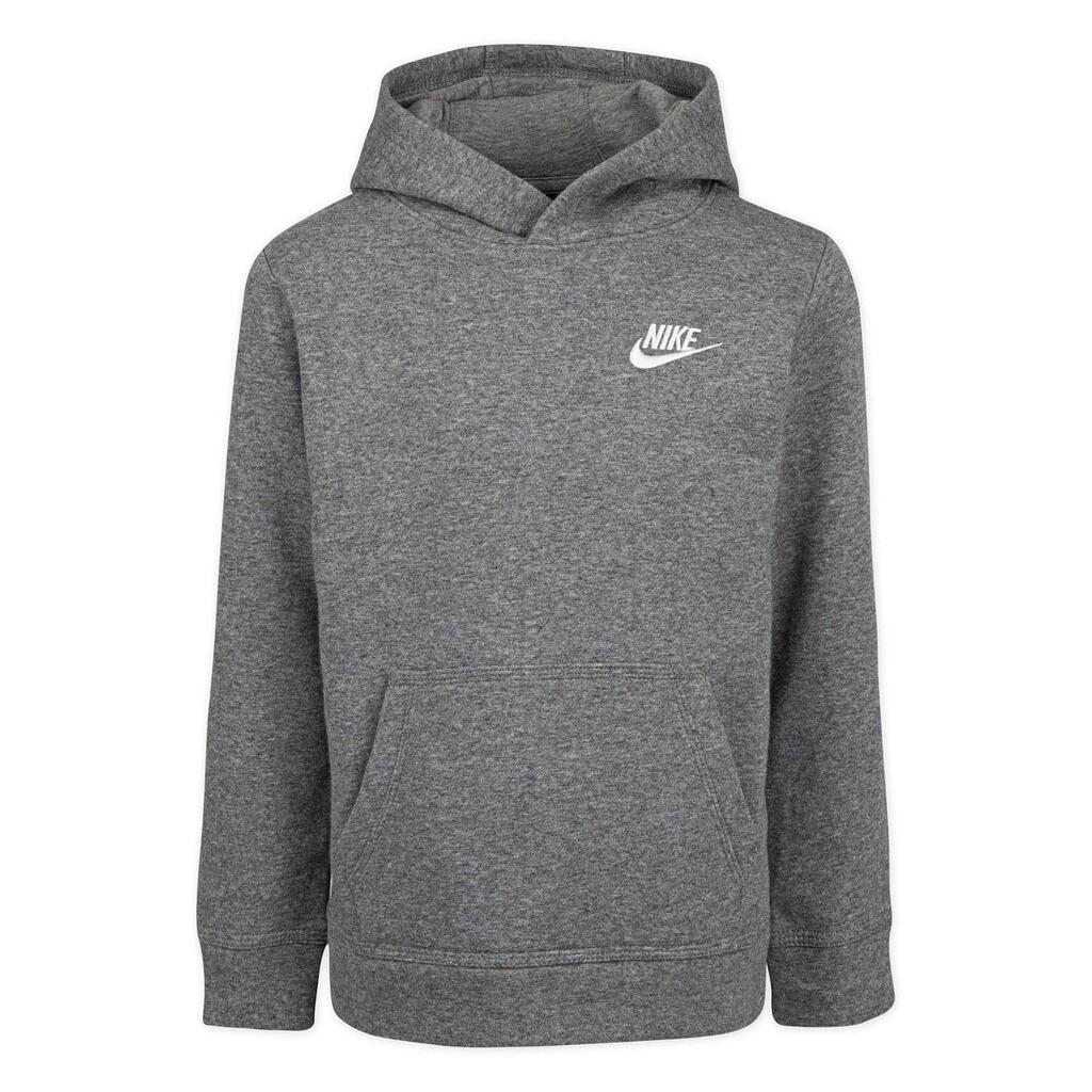 Baby Embroidered Logo Hoodie (Carbon Heather)