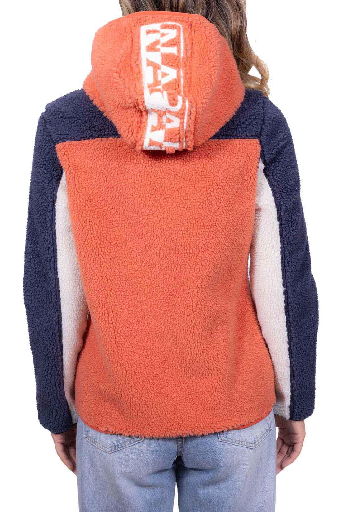 NAPAPIIJRI Sweatshirt feminina Turnage colorblock - XXL Salmão Rosa 2/3