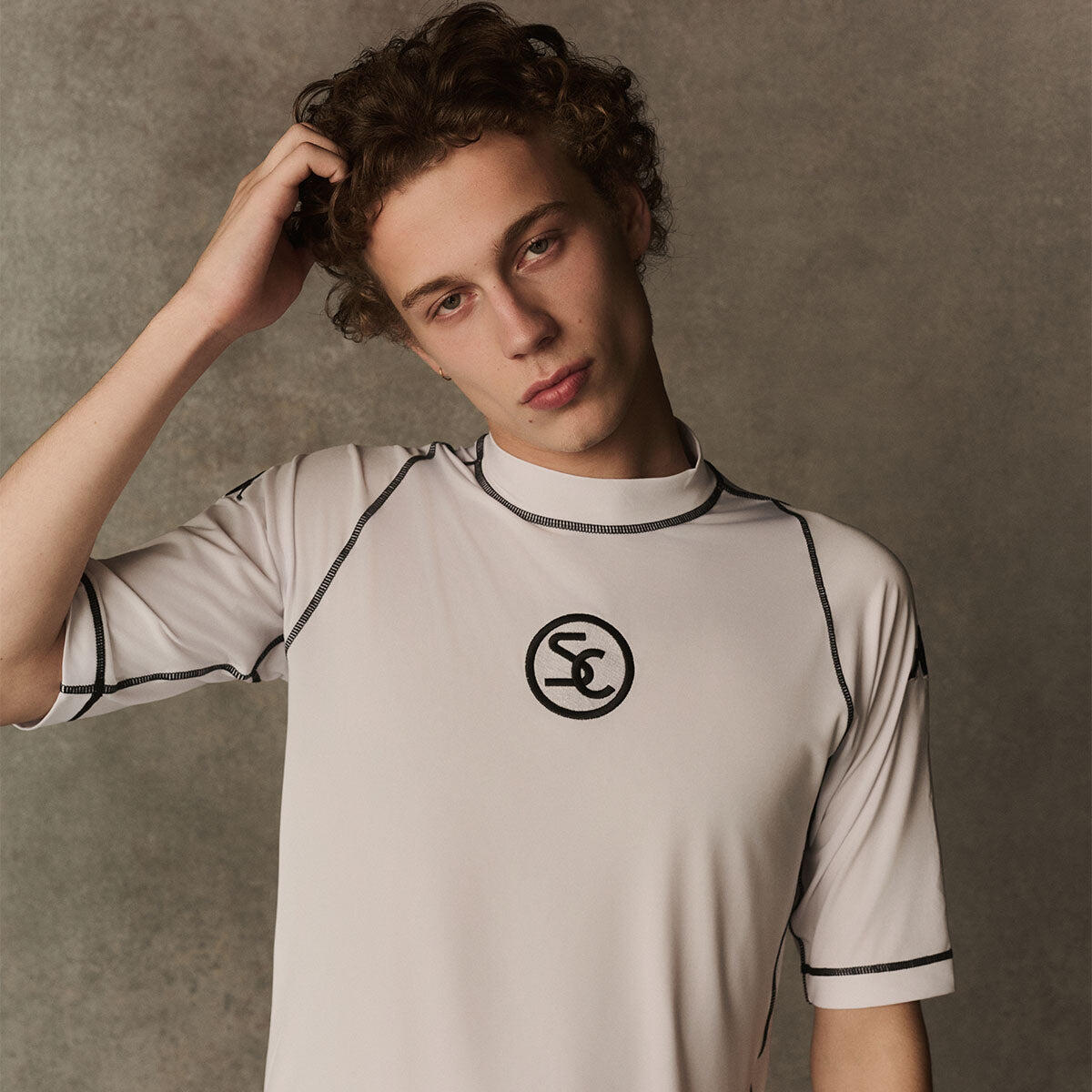 T-shirt da uomo in poliestere riciclato bianco da calcio 5/7