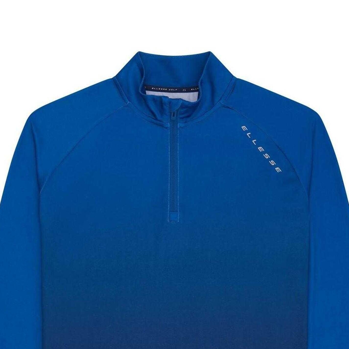 Maglione Ombre Mezza Cerniera Uomo Ellesse Blu 3/3