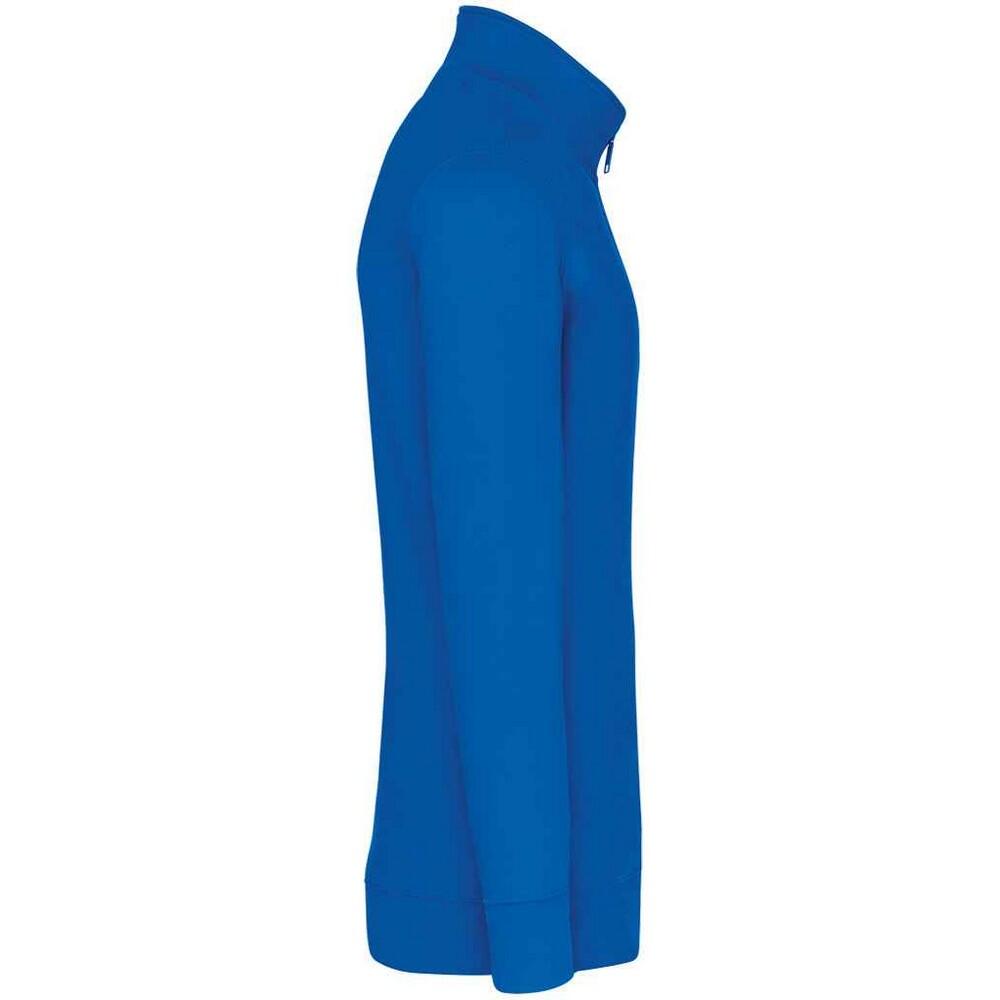 Mens Zip Neck Sweatshirt (Light Royal Blue) 2/2
