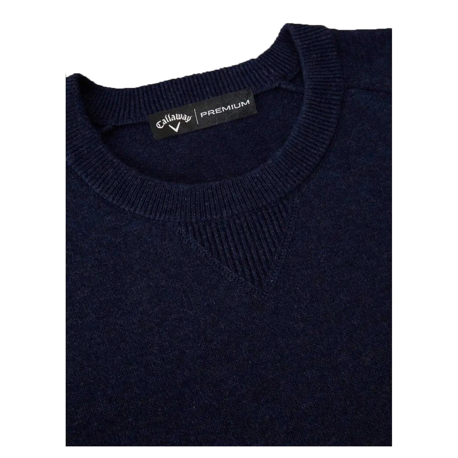 Pull Manches Longues Motif/style Uni Homme (Bleu Indigo Chiné) 2/2