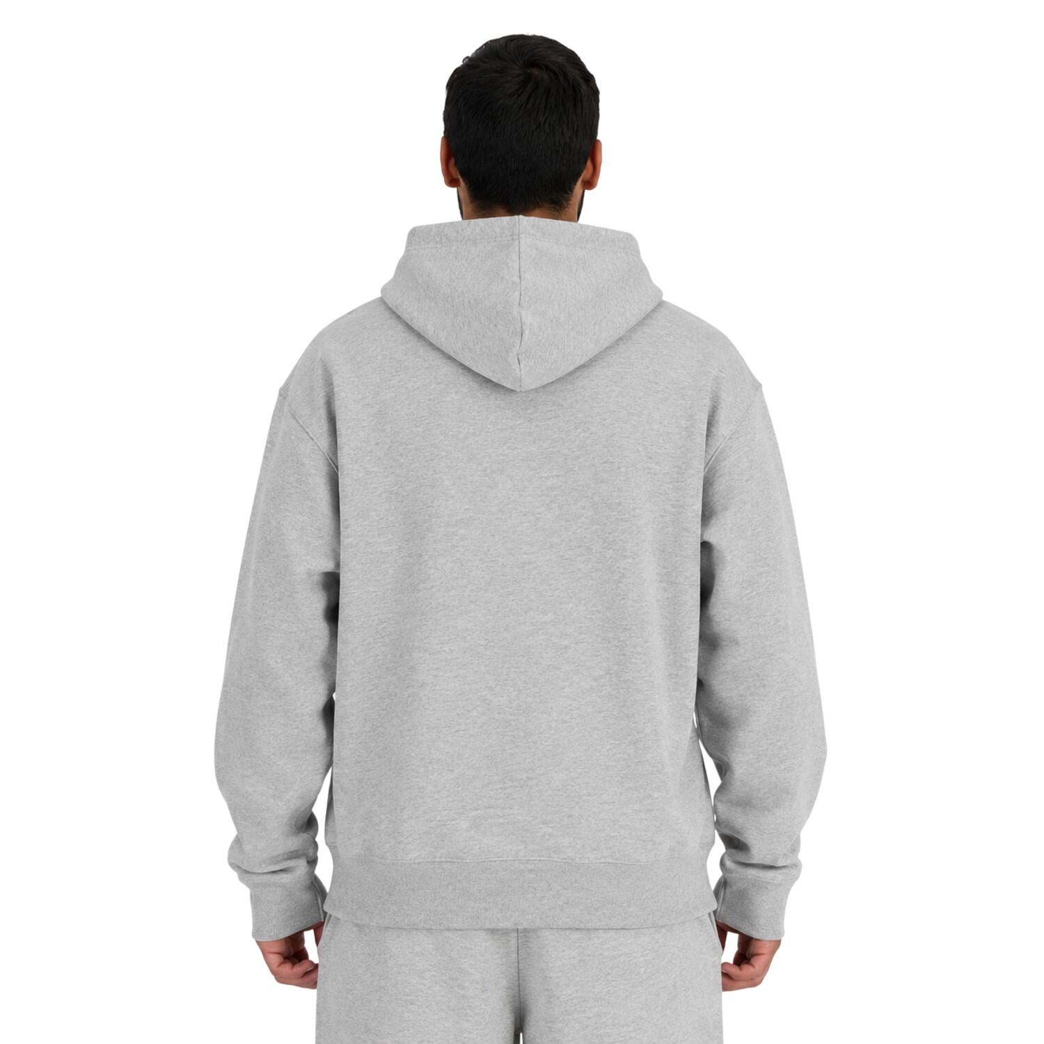 Heren Regular Hoodie met lange mouwen (Grijs) 2/3