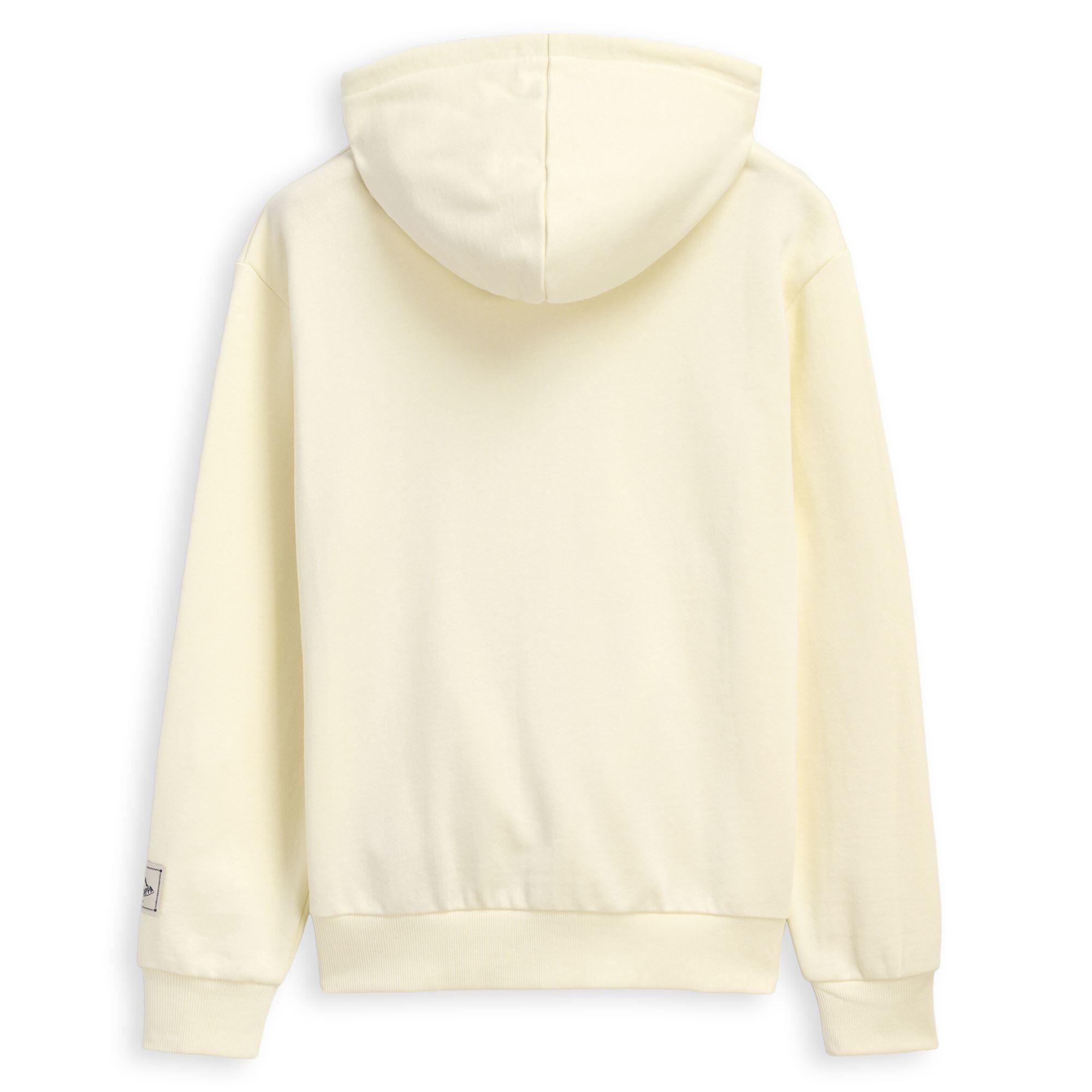 Felpa da donna in cotone beige da casual 2/6