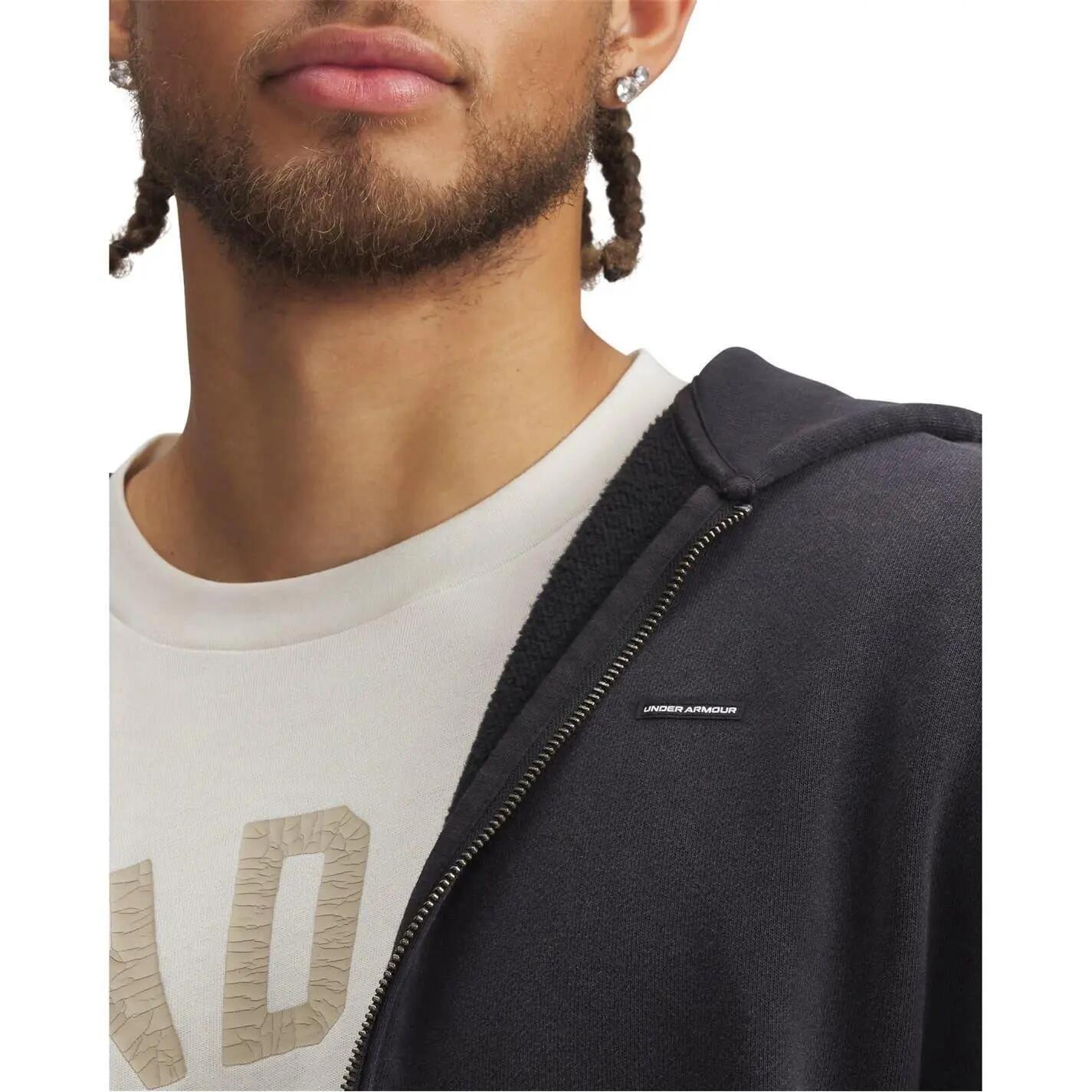 Kapuzenpullover für , Fleece Herren Schwarz 3/3