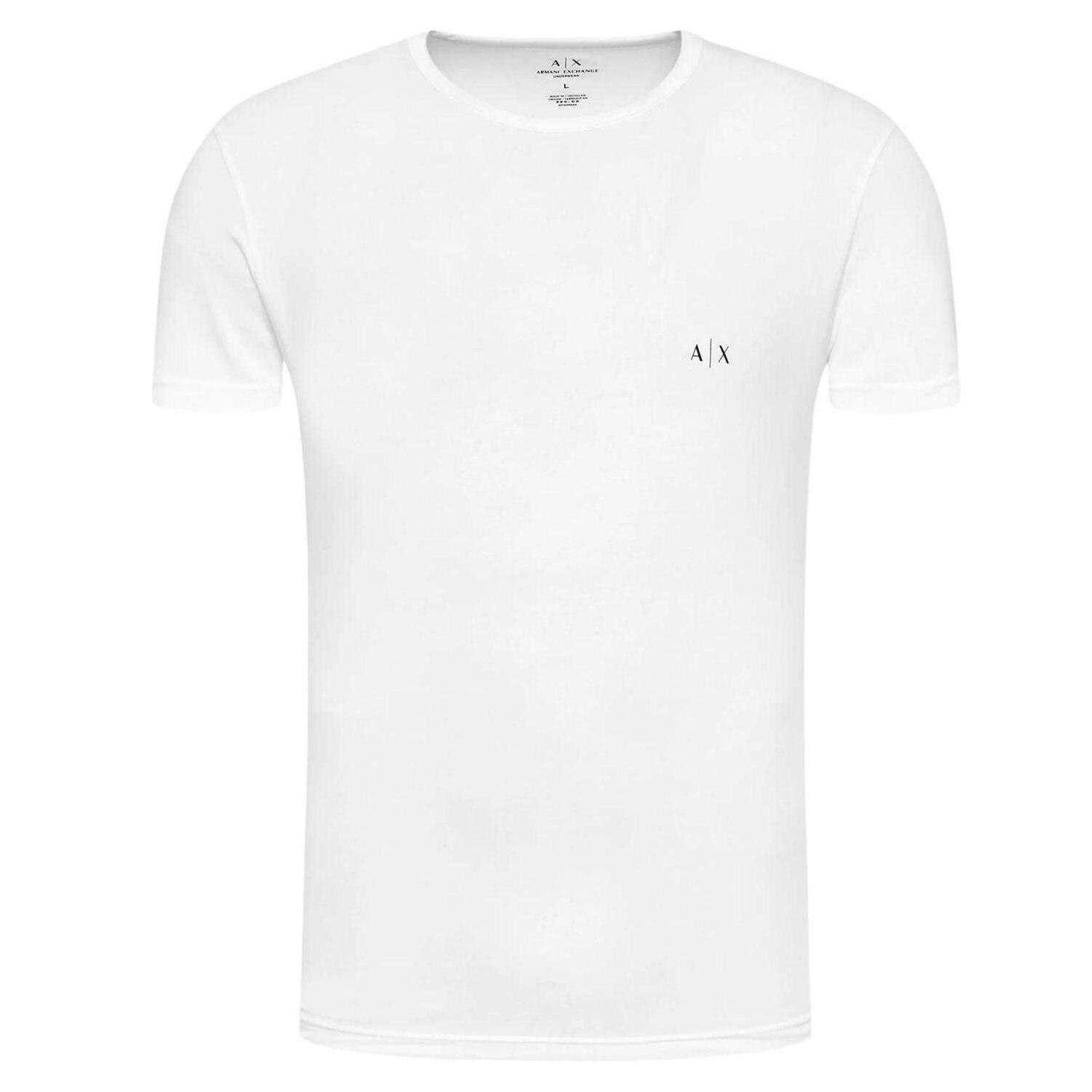 Maglietta Logo Uomo Misura Confezione 2 Armani Exchange Bianco 4/4