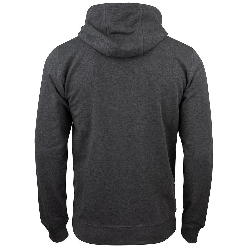 Felpa Con Cappuccio E Zip Intera Uomo Clique Premium Antracite Mélange 2/4