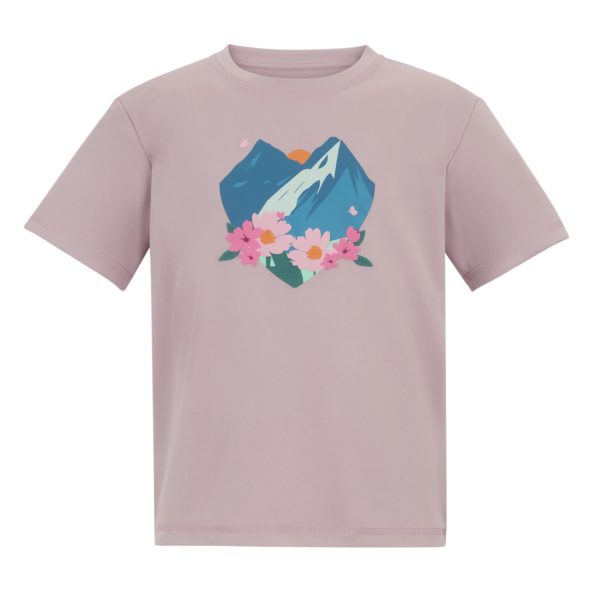 Tricou Drumeții În Natură Regatta Aria Flower Mountain Copii