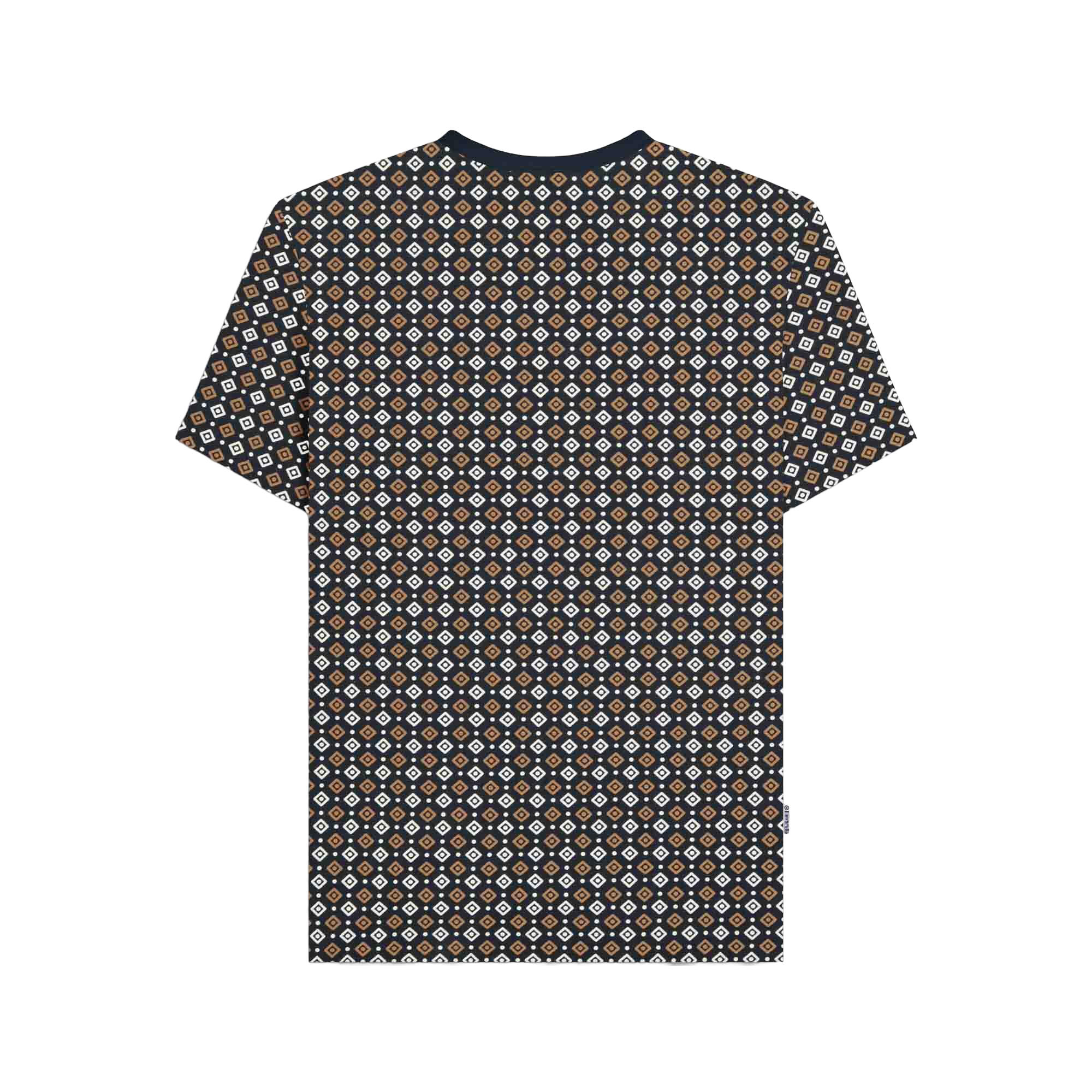 "SS25" TShirt für Herren Marineblau/Tabak 3/3