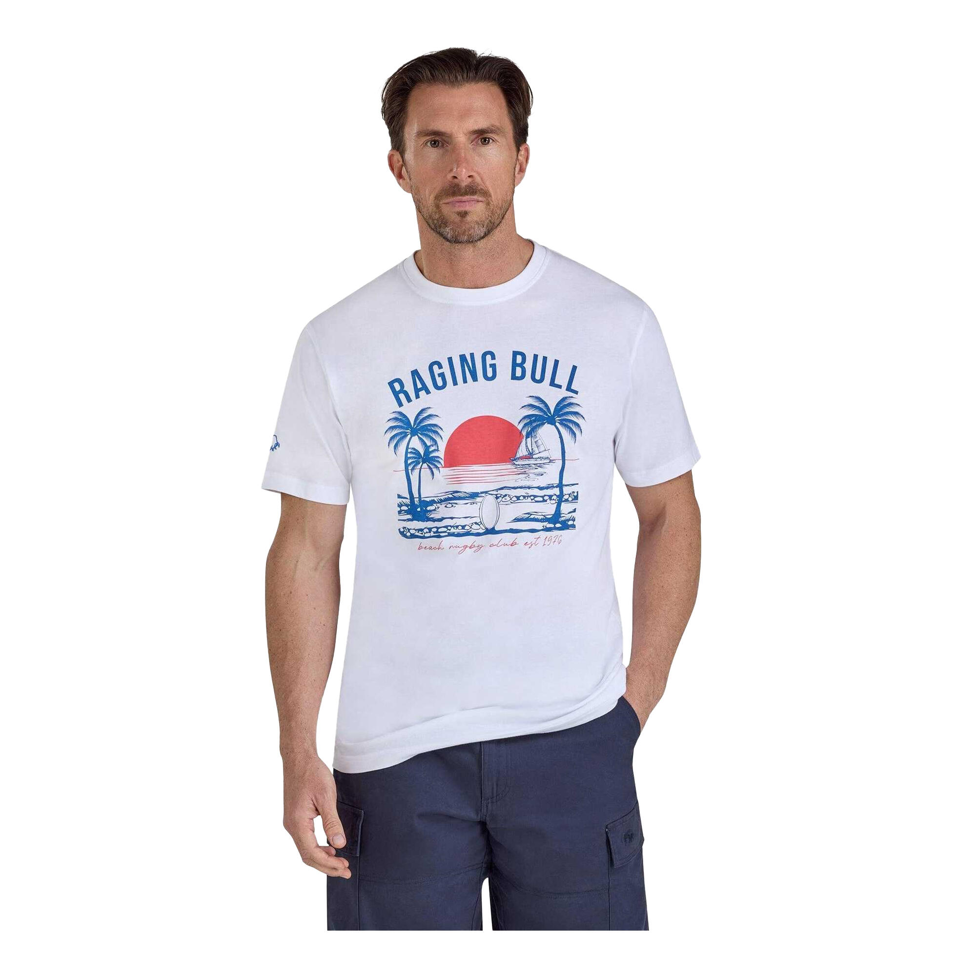 TShirt für , Rugby Herren Weiß 2/4