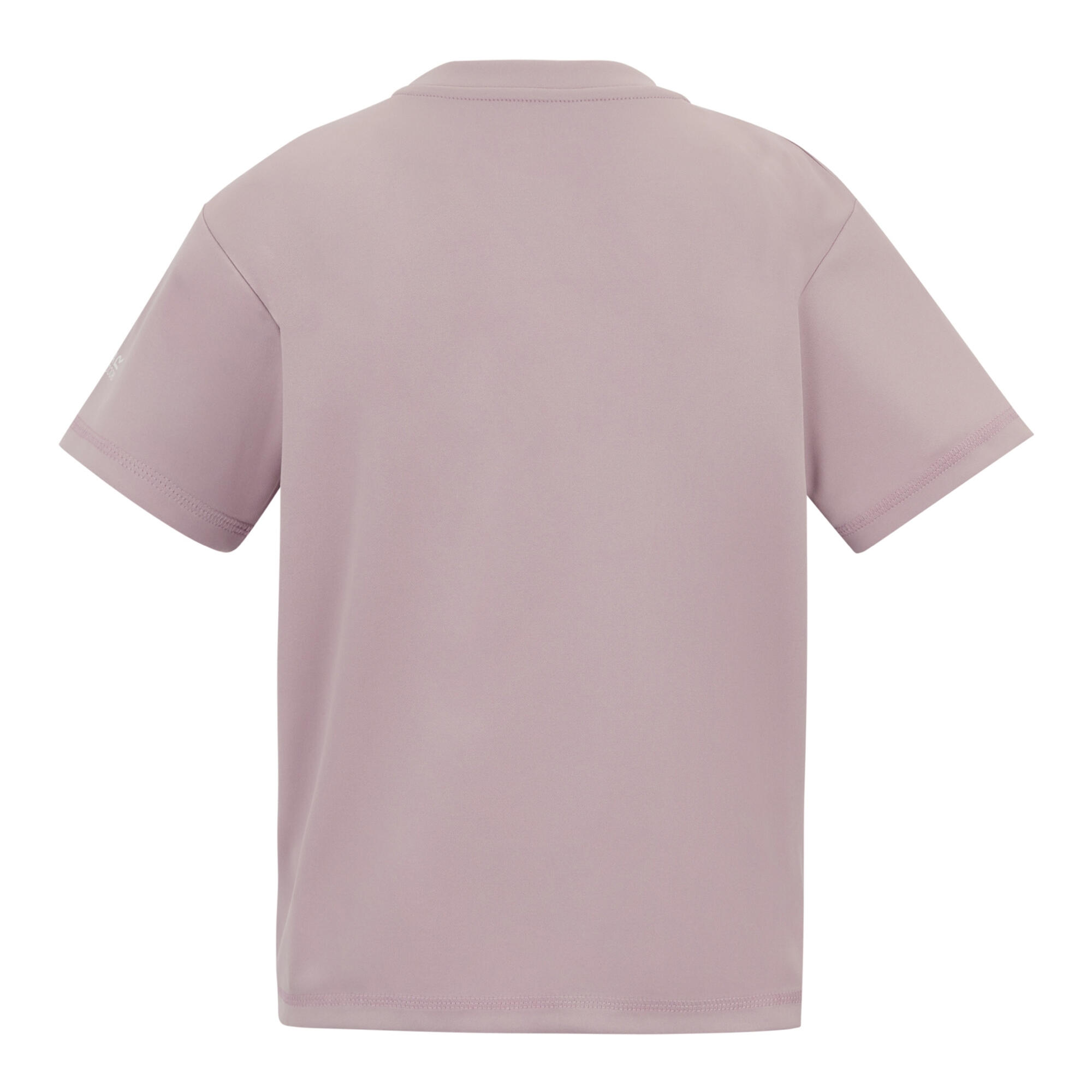 Tshirt Manches Courtes Motif/style Fleur Et Montagne ARIA Enfant (Lilas Clair 2/4