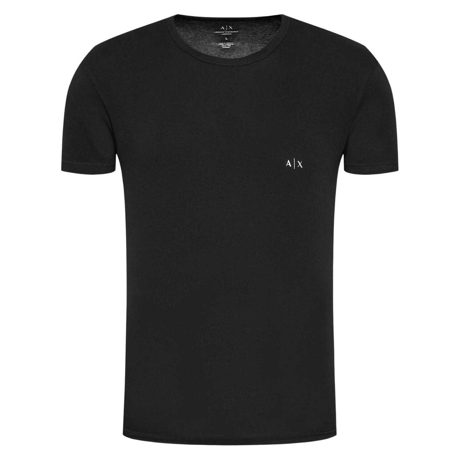 Maglietta Logo Uomo Misura Confezione 2 Armani Exchange Nero 4/4