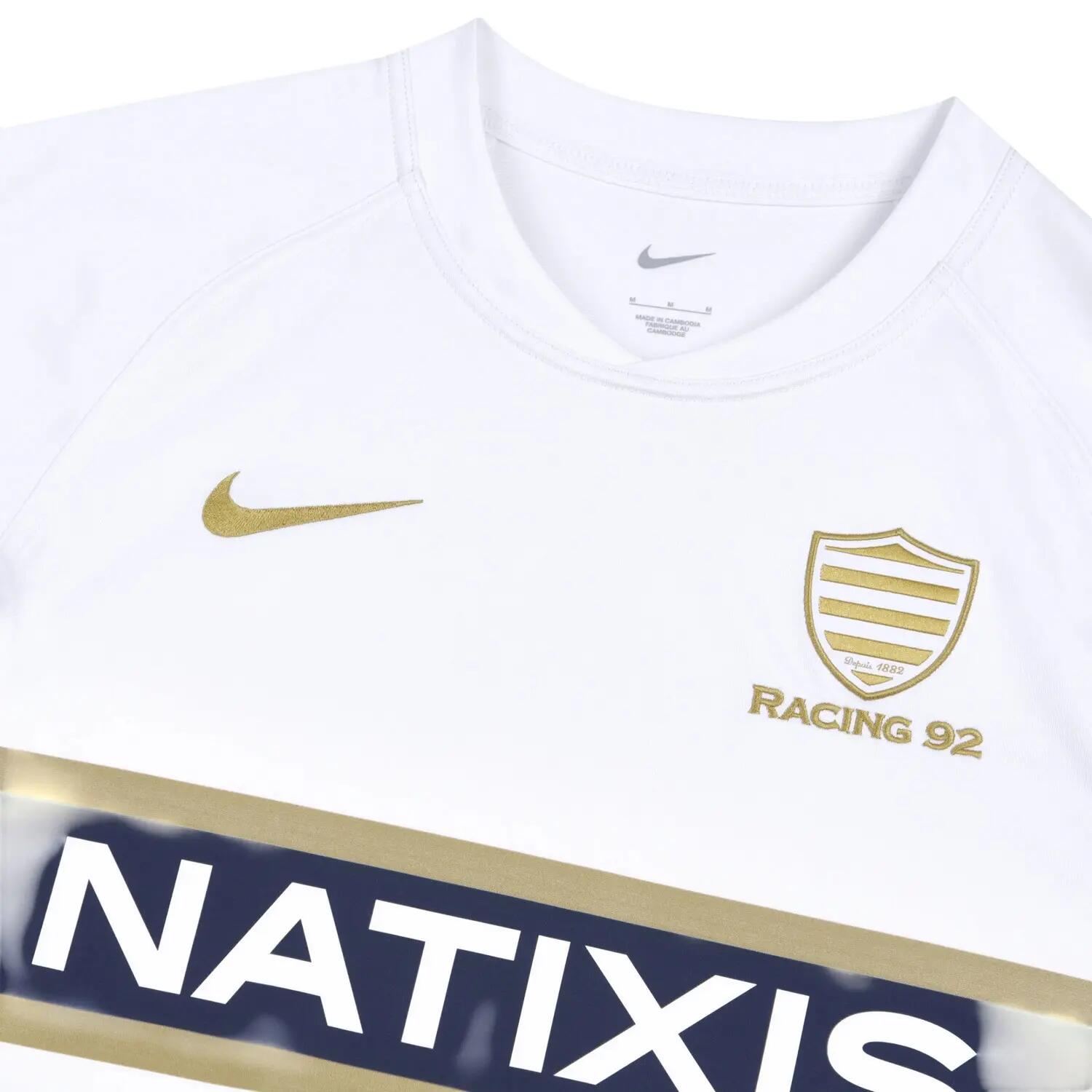 Camicia Da Rugby Racing 92 Uomo Nike 2025 Bianco 4/4