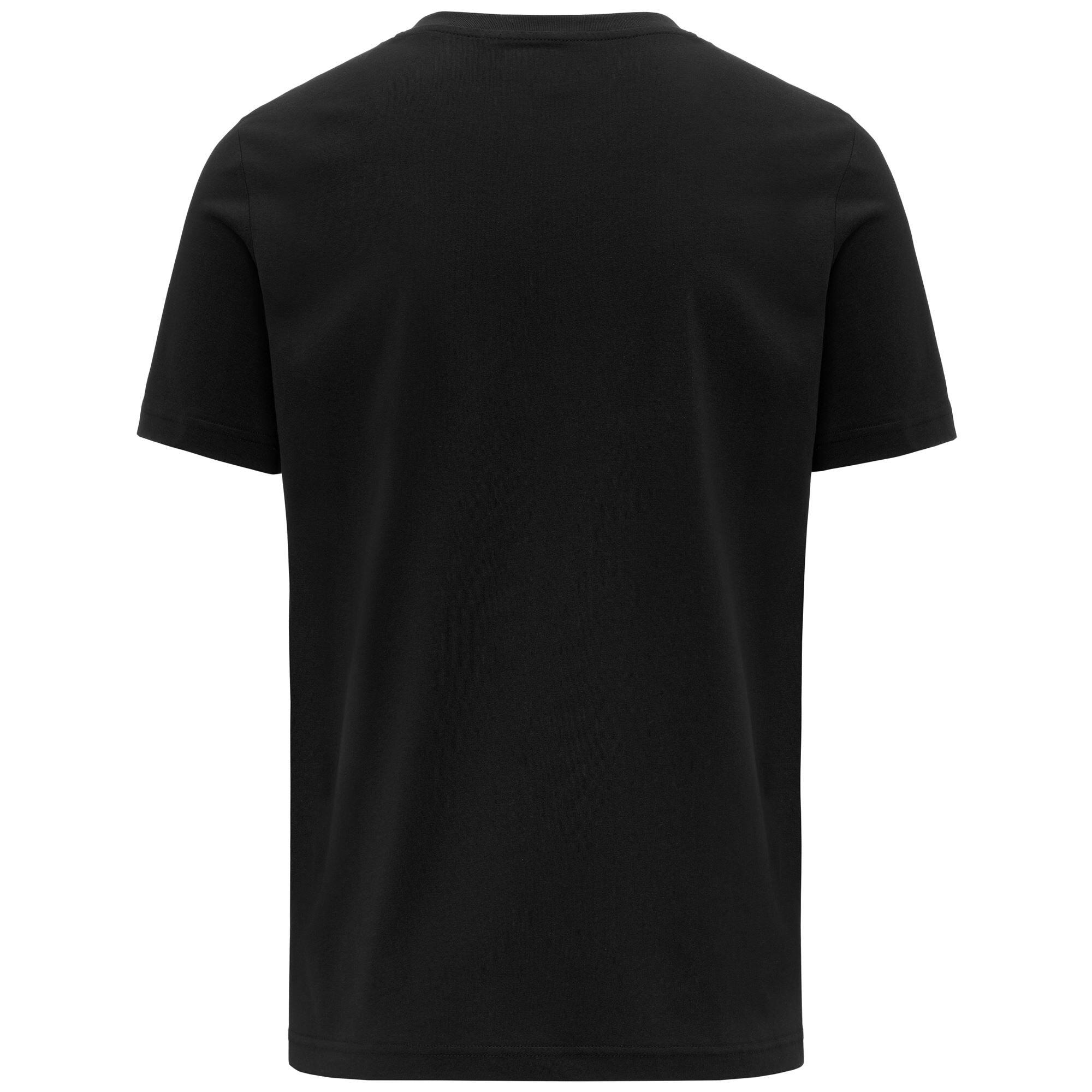 T-shirt da uomo in cotone nero da sportivo 3/3
