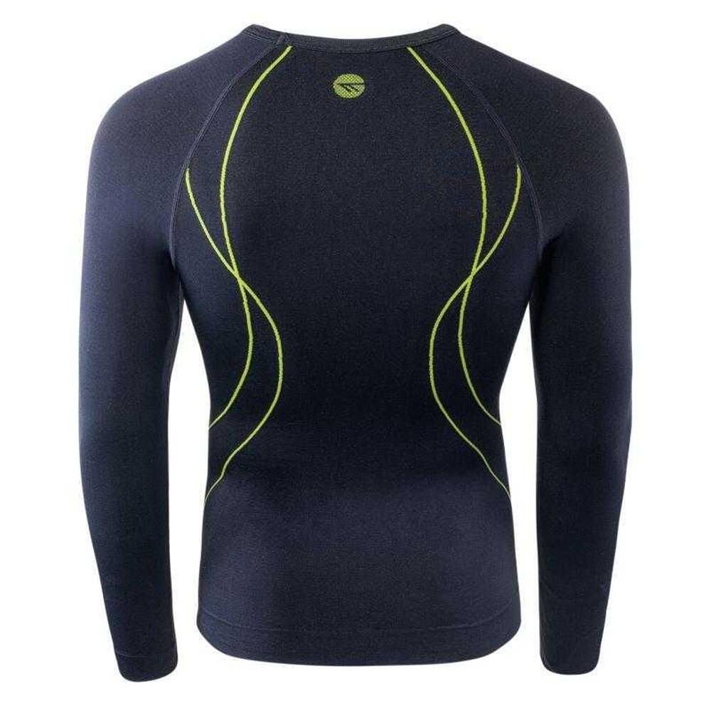Maglietta Termoattivo Manica Lunga Uomo Hi-Tec Ikar Blu Navy 2/3