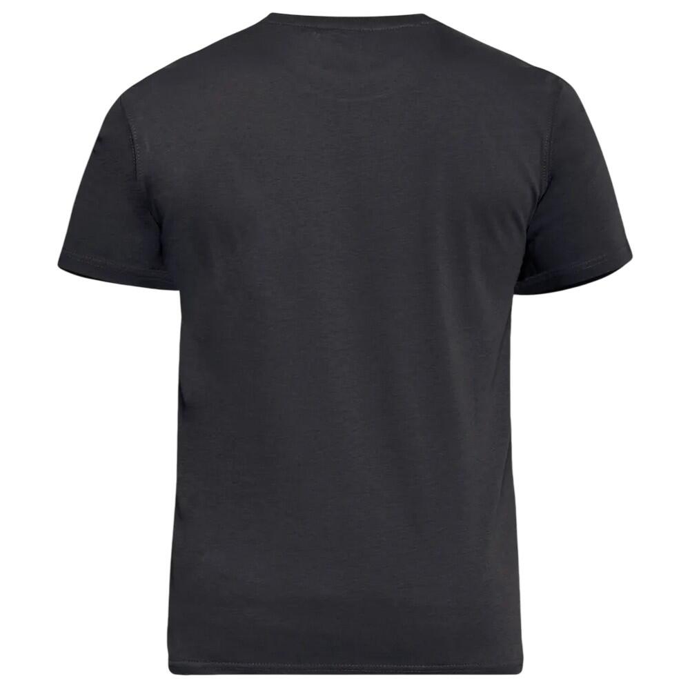 Mens Smartly Combed Cotton Kingsize TShirt (Pack Of 5) (Black) 3/4