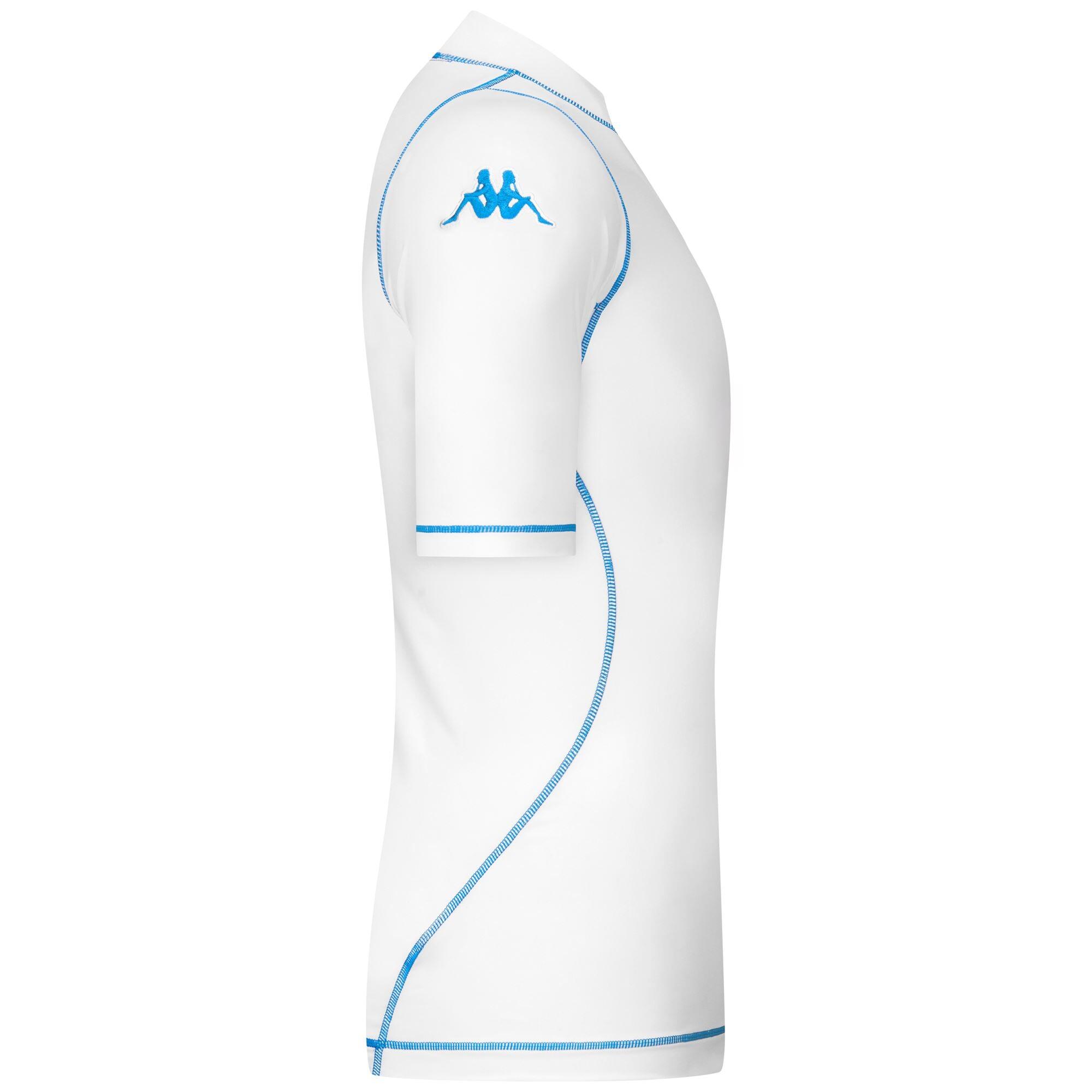 T-shirt da uomo in poliestere bianco da calcio 4/5