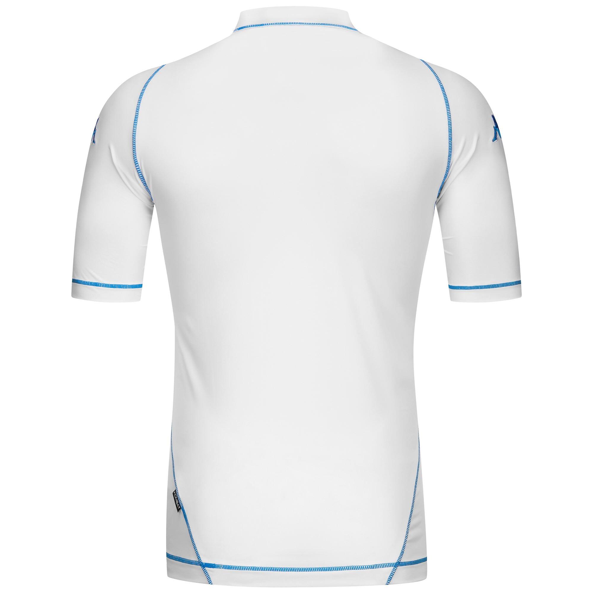 T-shirt da uomo in poliestere bianco da calcio 3/5