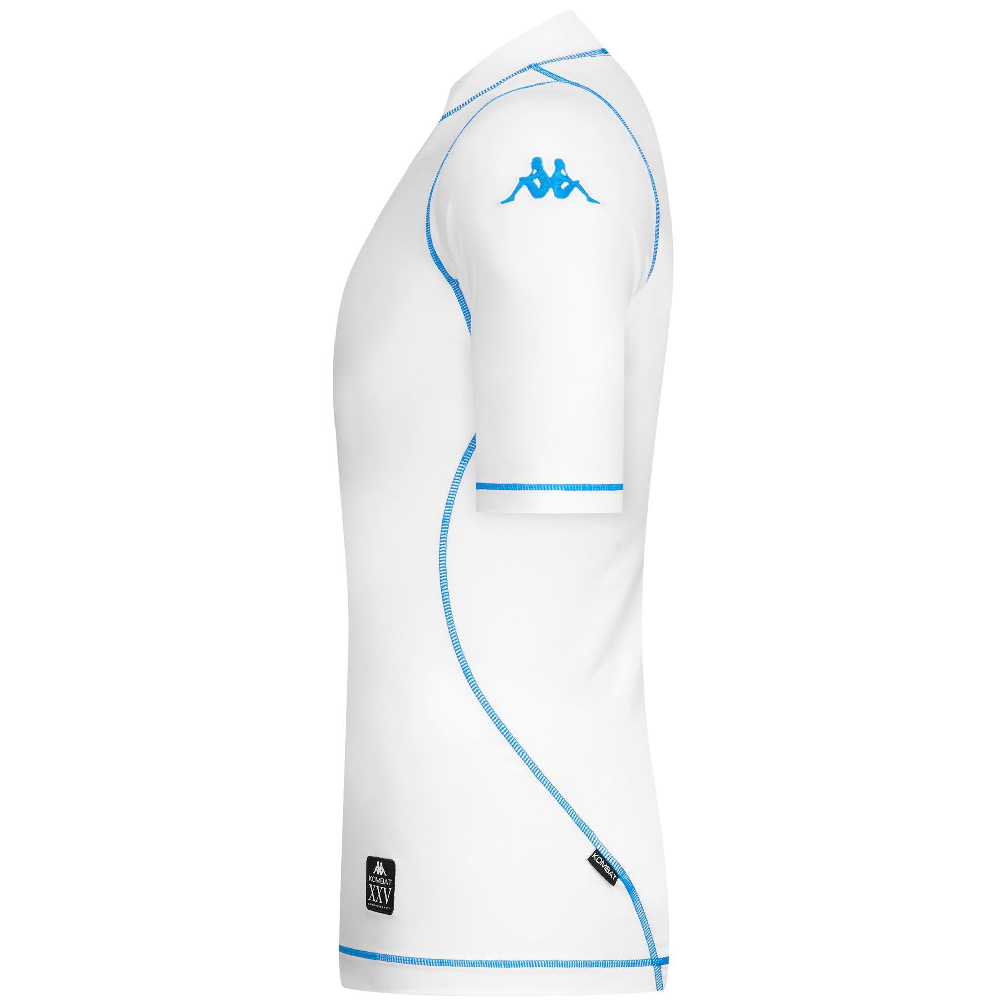T-shirt da uomo in poliestere bianco da calcio 2/5