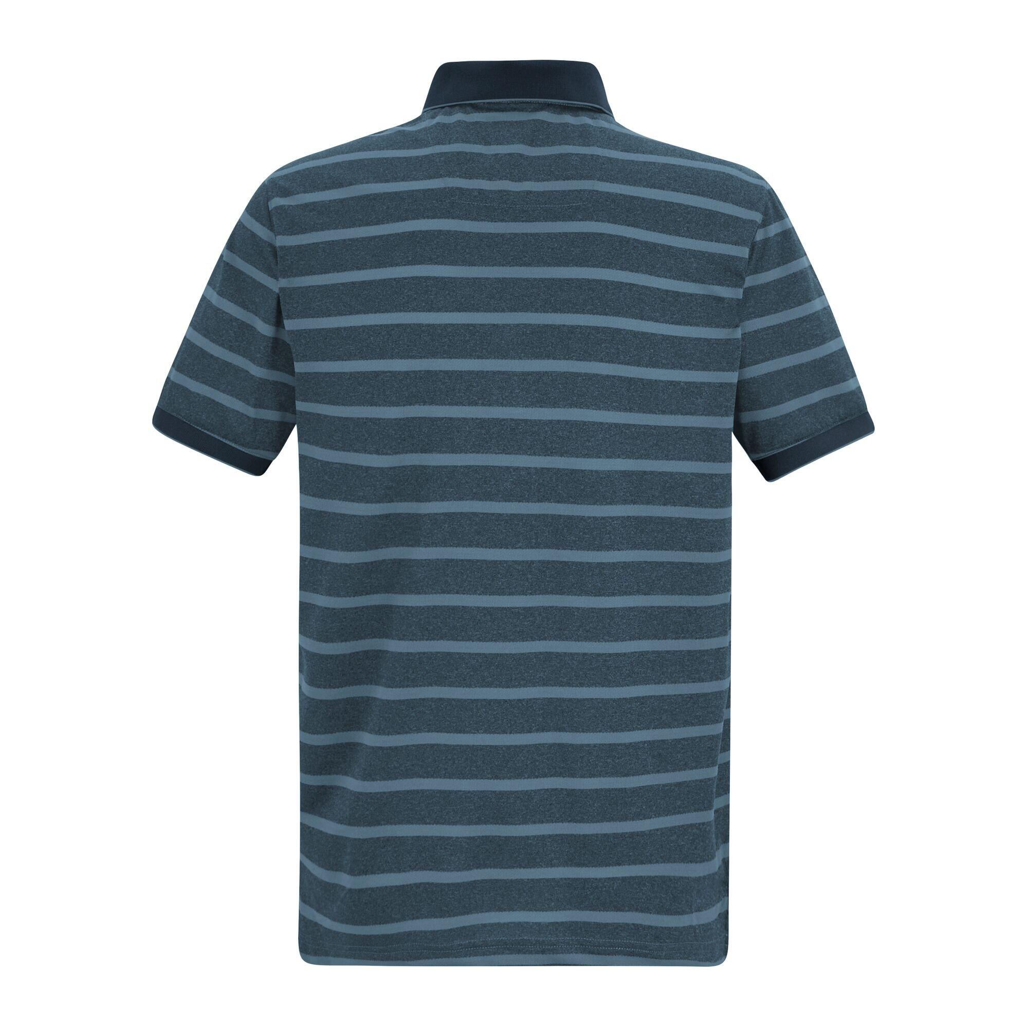 Camisa pólo Kildra para homem (Céu Noturno/Azul da China) 3/5