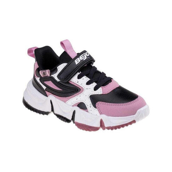 Baglen Trainers voor kinderen (Zwart/roze)