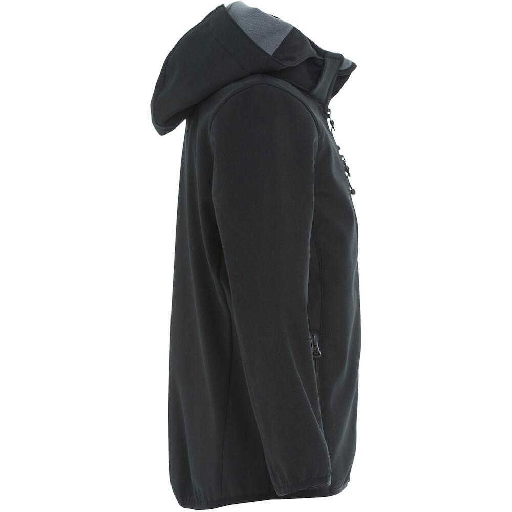 Childrens/Kids Basic Soft Shell Jacket (Black) 4/4