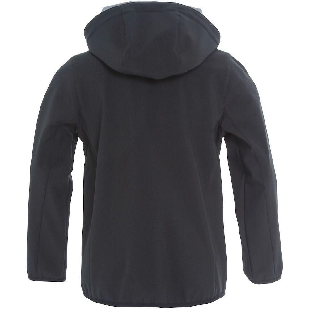 Childrens/Kids Basic Soft Shell Jacket (Black) 2/4