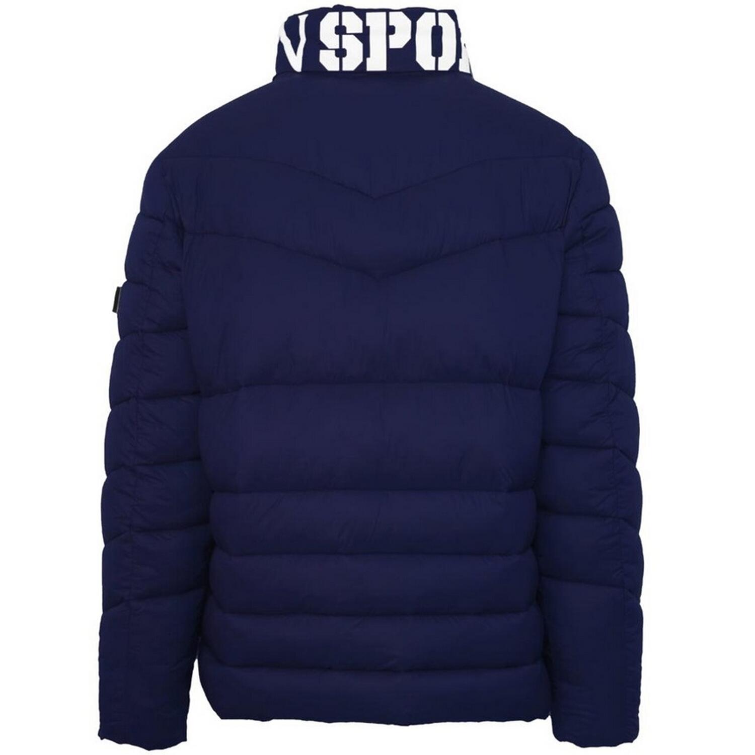 Mens Logo Padded Jacket (Navy Blue) 2/2