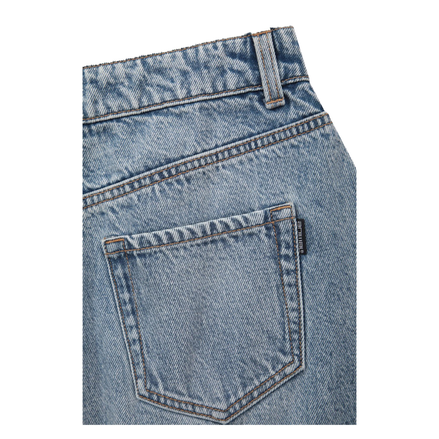 Womens/Ladies Kate Denim Mini Skirt (Blue) 4/4