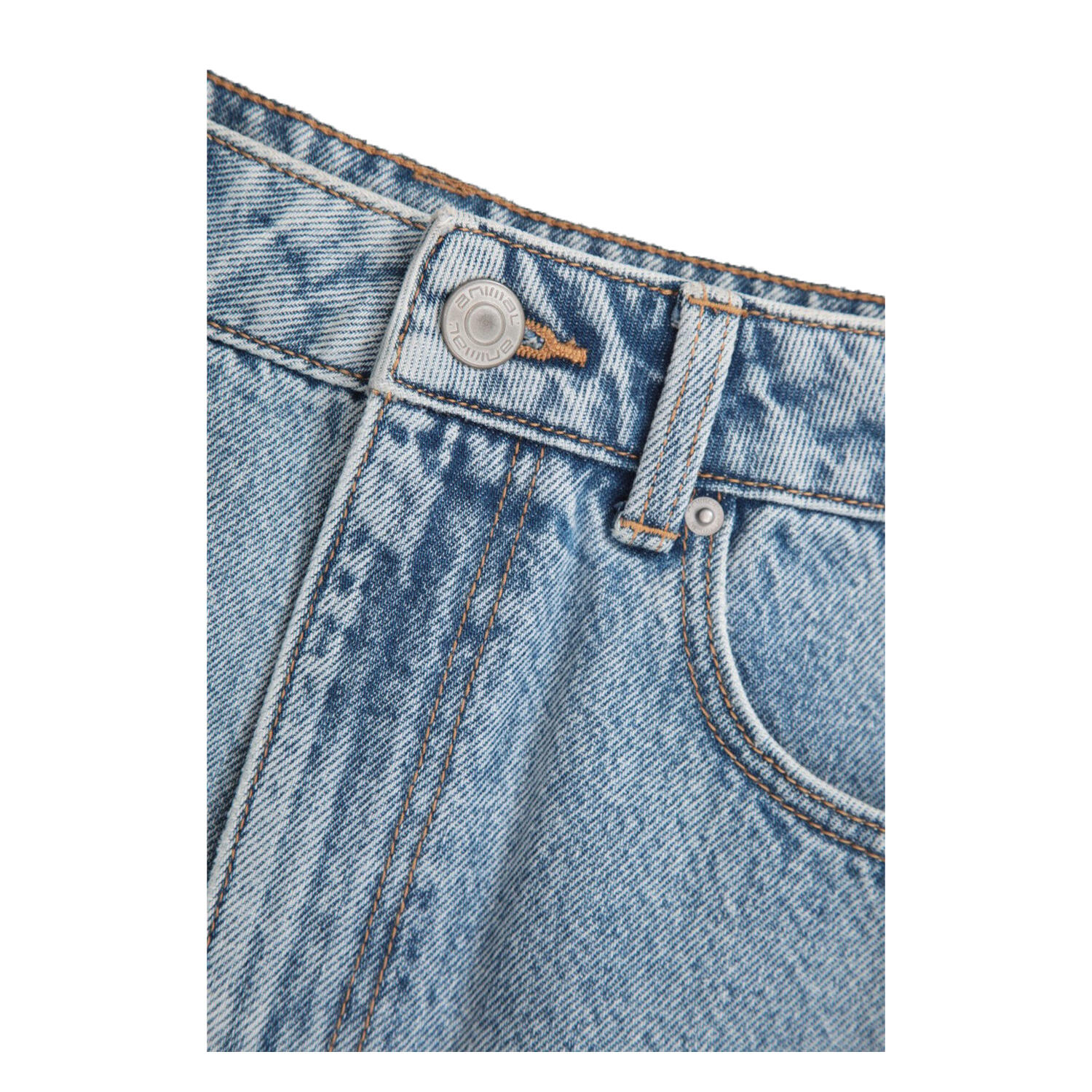 Womens/Ladies Kate Denim Mini Skirt (Blue) 3/4