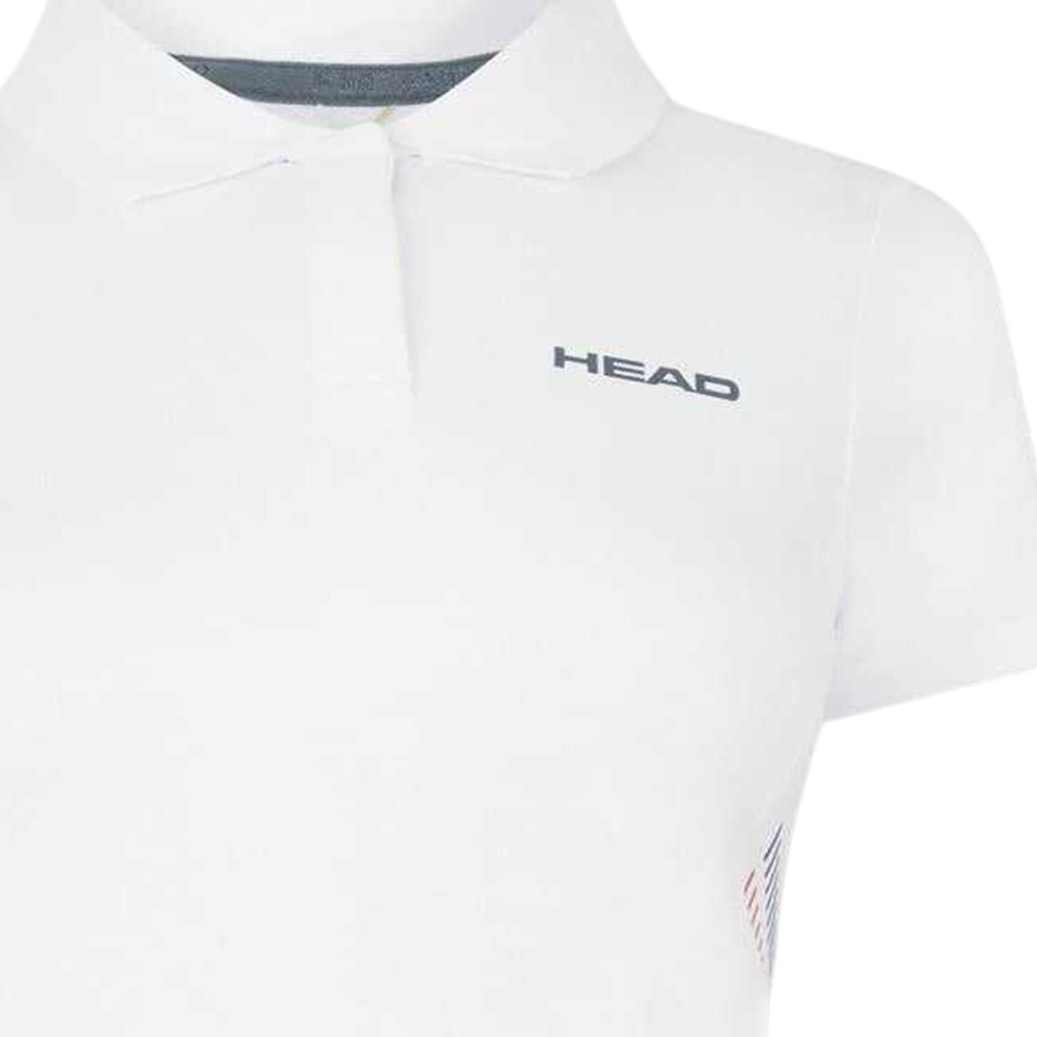 "Club" Poloshirt für Damen Weiß 3/3