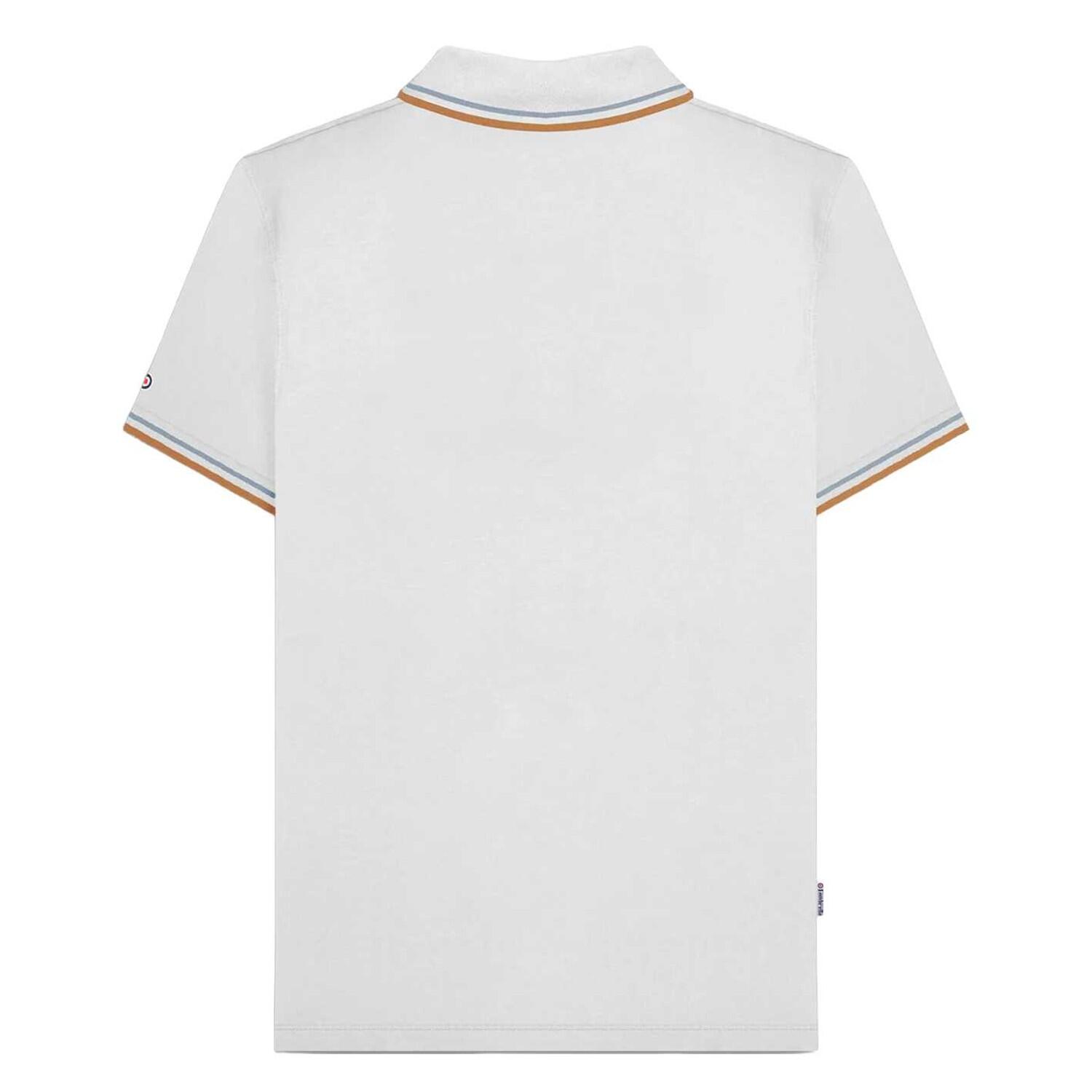 Polo SS25 Homme (Blanc / Ciel) 3/3