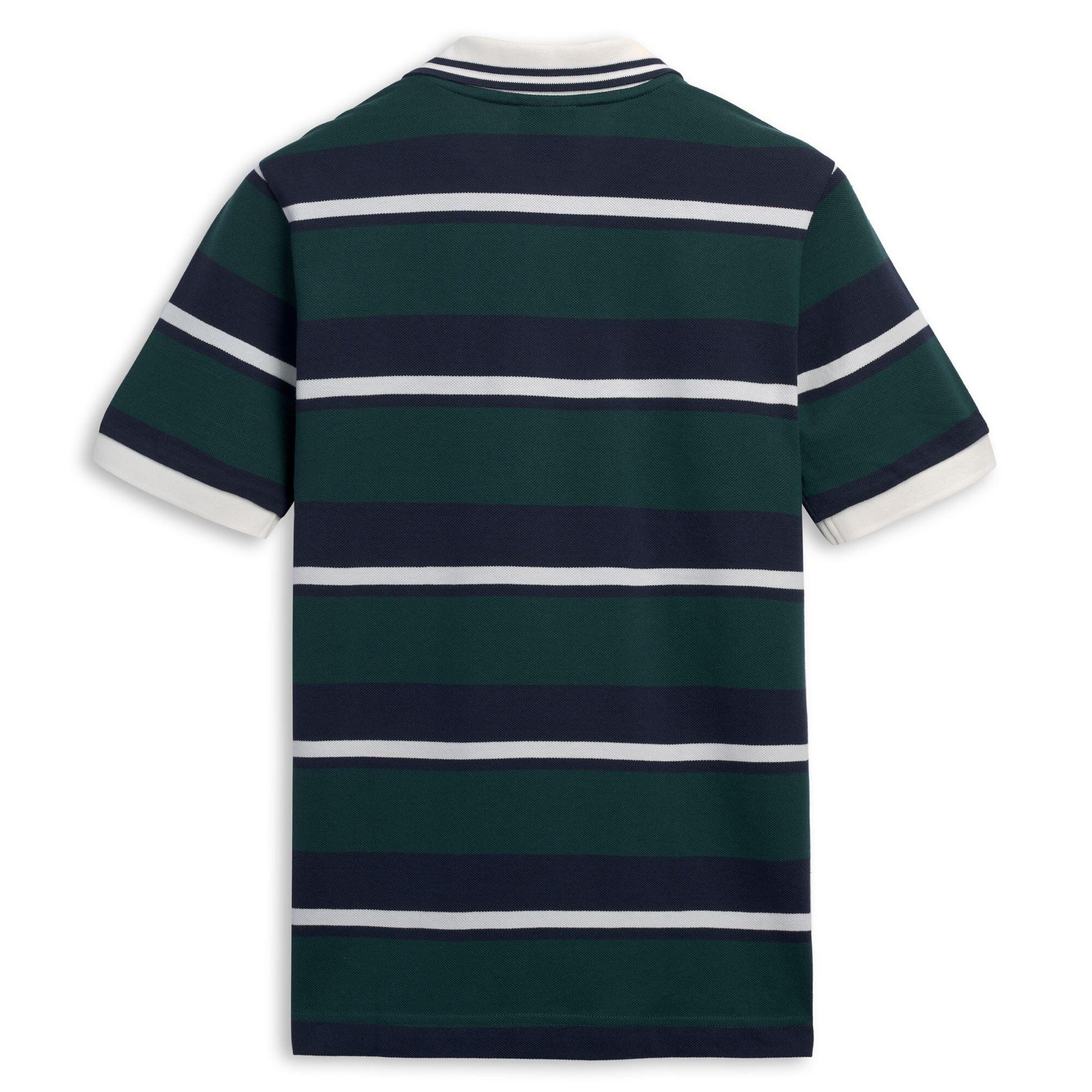 Polo da uomo in cotone verde da lifestyle 2/3