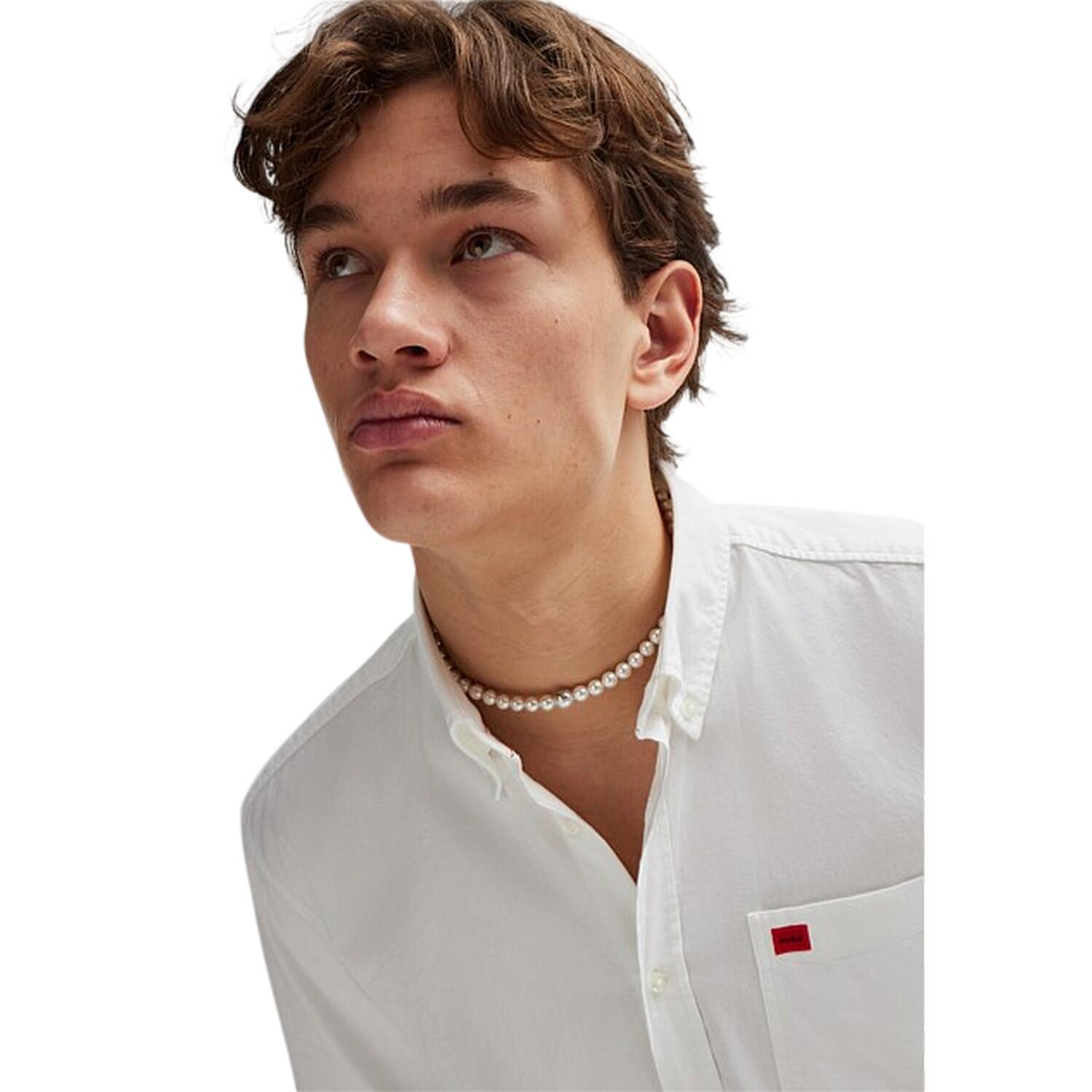 Camicia Uomo Hugo Boss Bianco 3/4