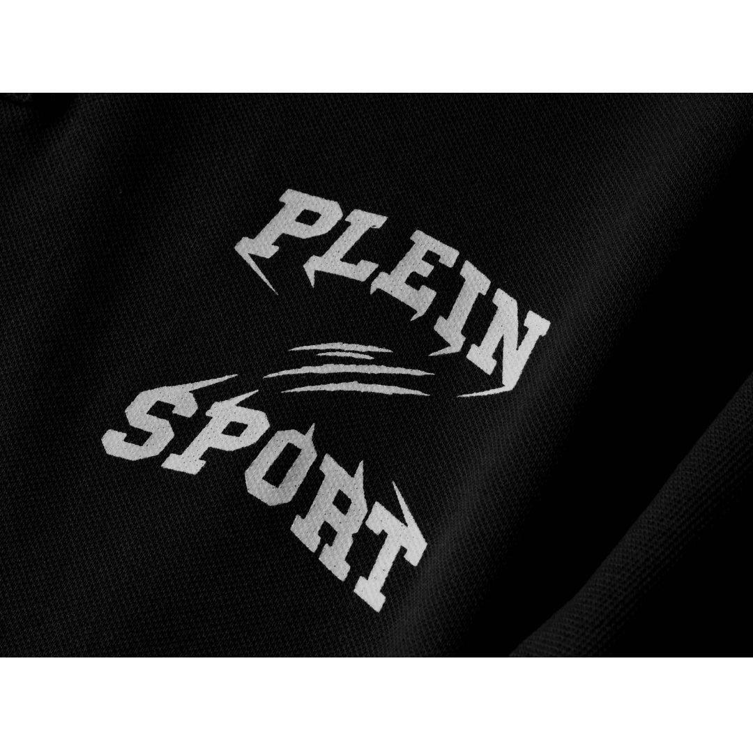 Poloshirt für Herren Schwarz 3/4