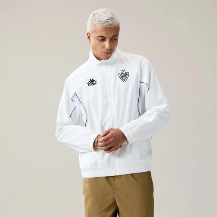 Sweat-shirt zippé pour homme blanc pour streetwear sportif