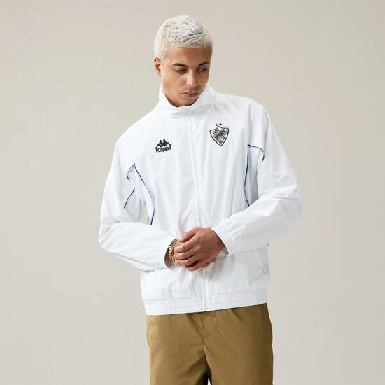 Sweat-shirt zippé pour homme blanc pour streetwear sportif